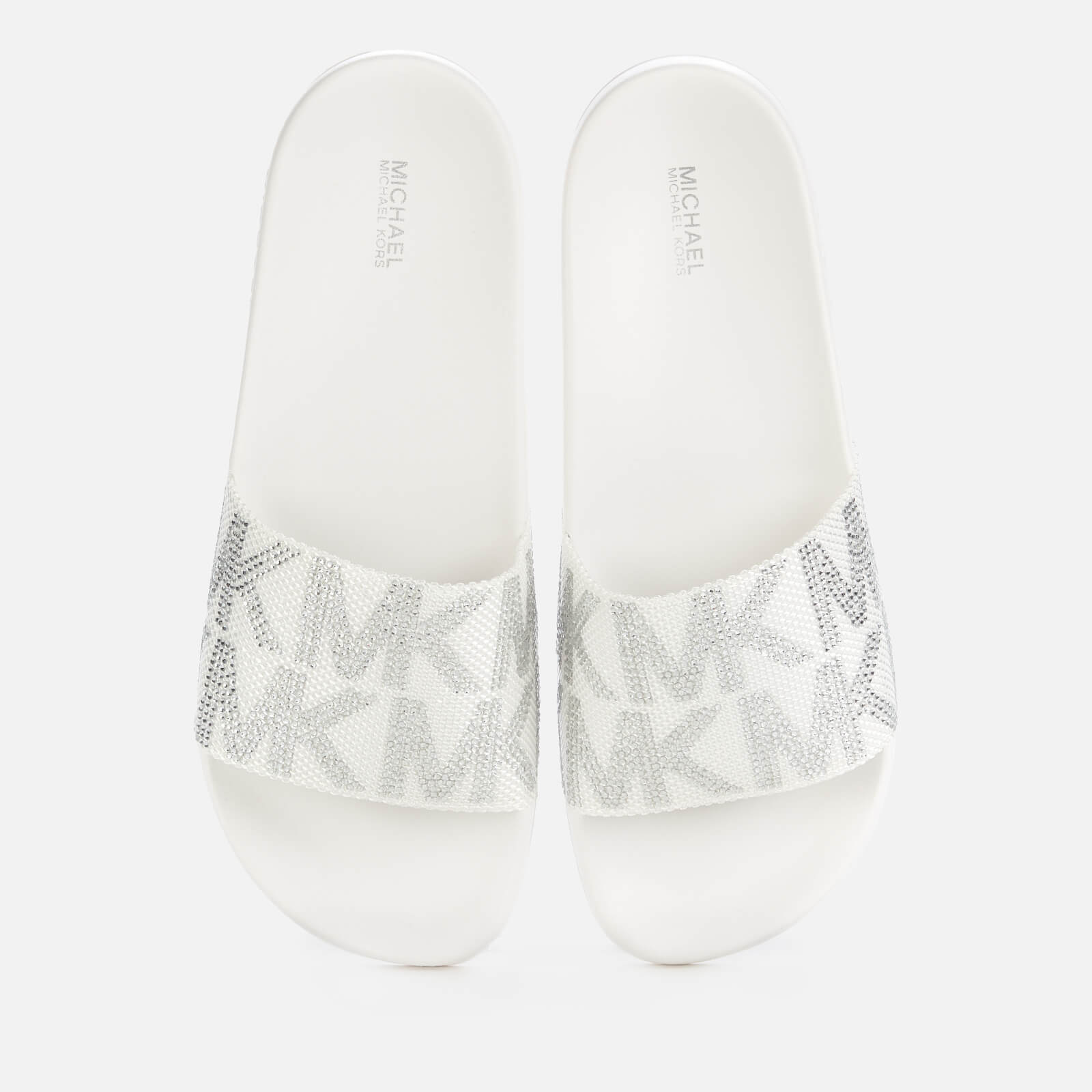 MICHAEL Michael Kors Women's Gilmore Slide Sandals - Optic White - UK 3