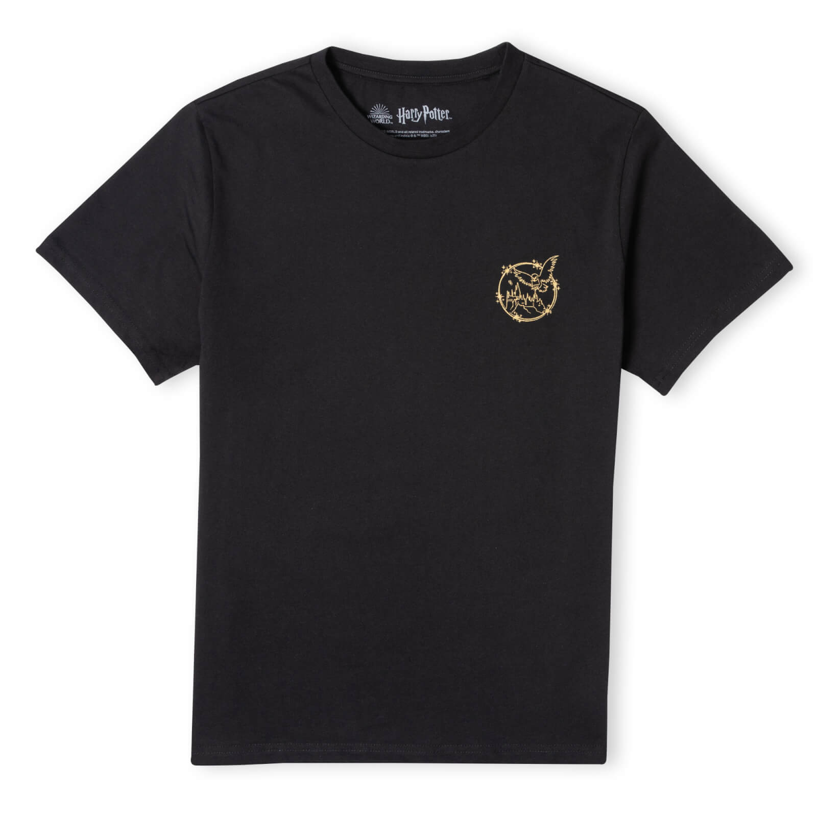 harry potter metallic pocket print men's t-shirt - black - s - nero