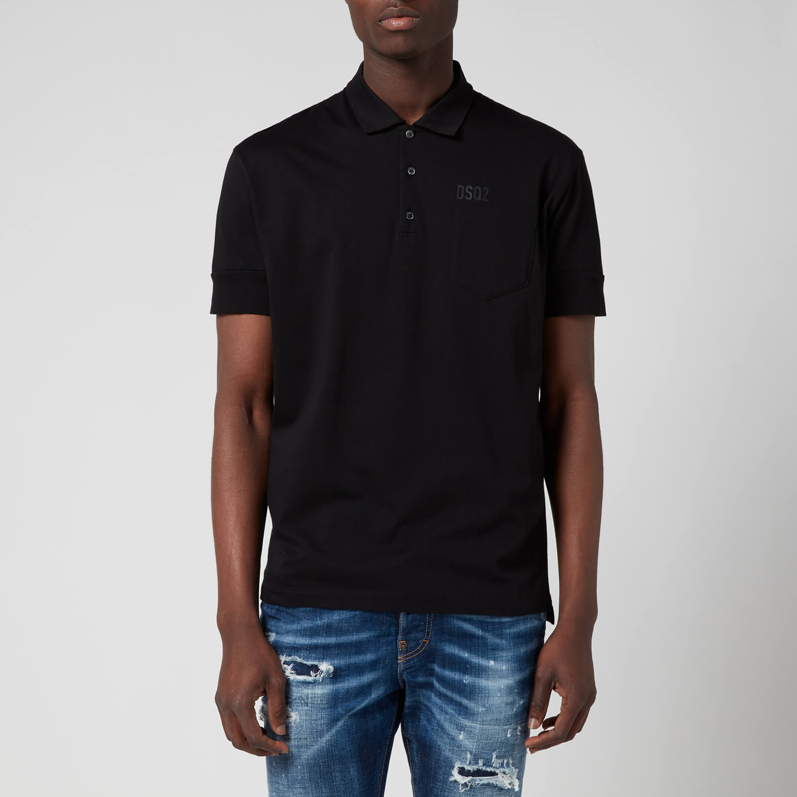 Dsquared2 Men's Logo Polo Shirt - Black - S