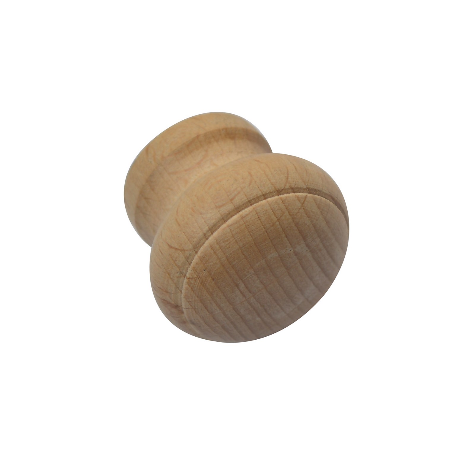 Photo of Beech 128mm Ringed Natural Wooden Cabinet Knob - 2 Pack