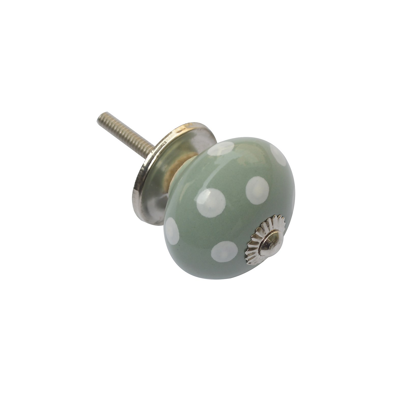 Photo of Polka 40mm Ceramic 2 Pack Cabinet Knobs - Grey