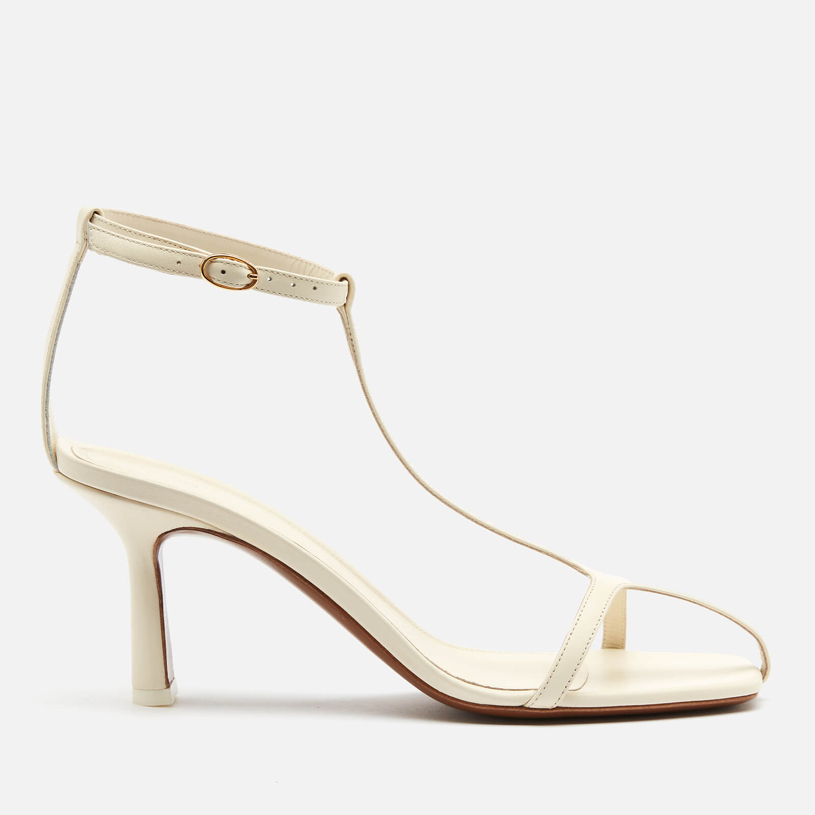 Neous Women's Jumel Leather Heeled Sandals - Cream - UK 4