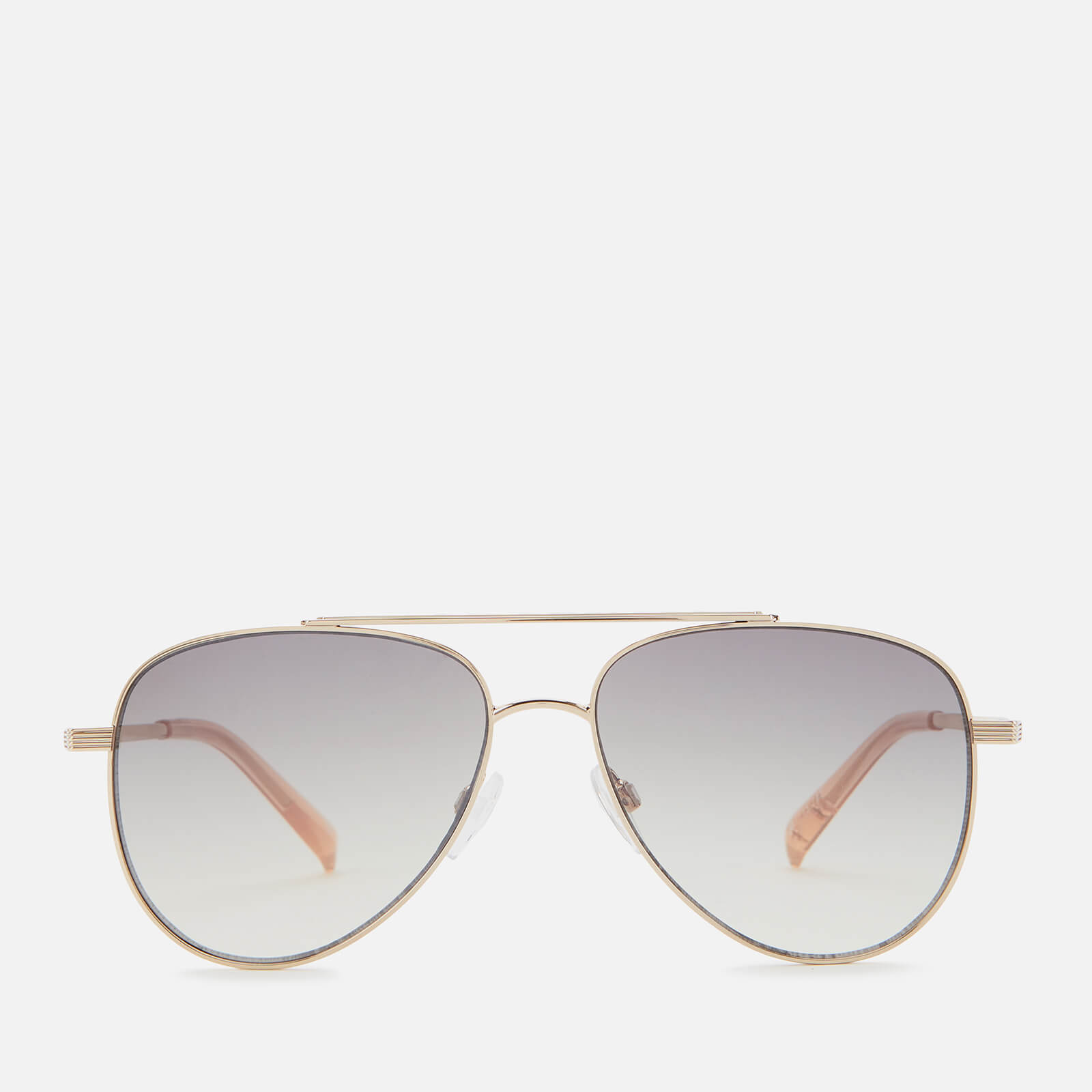 le specs women's evermore aviator sunglasses - gold