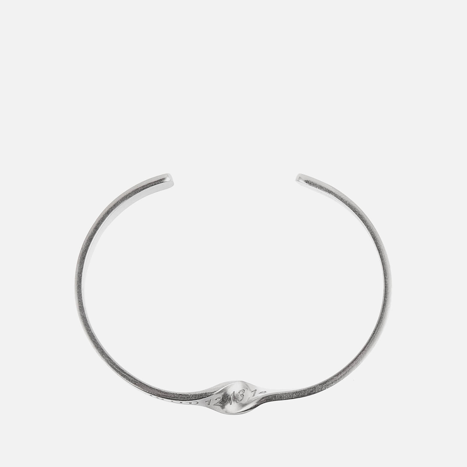 Maison Margiela Men's Twisted Bracelet - Palladio Semi Polished - S
