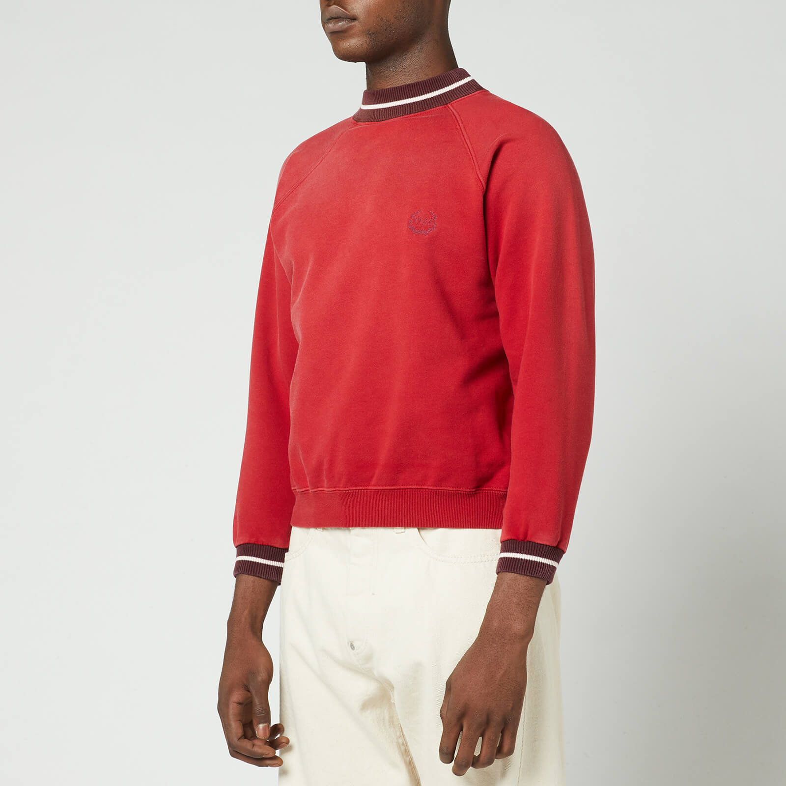 Maison Margiela Men's Cropped Sweatshirt - Red - L