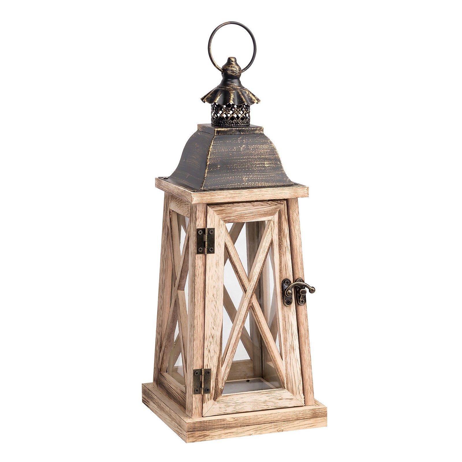 Photo of Small Wooden Lantern - Oak