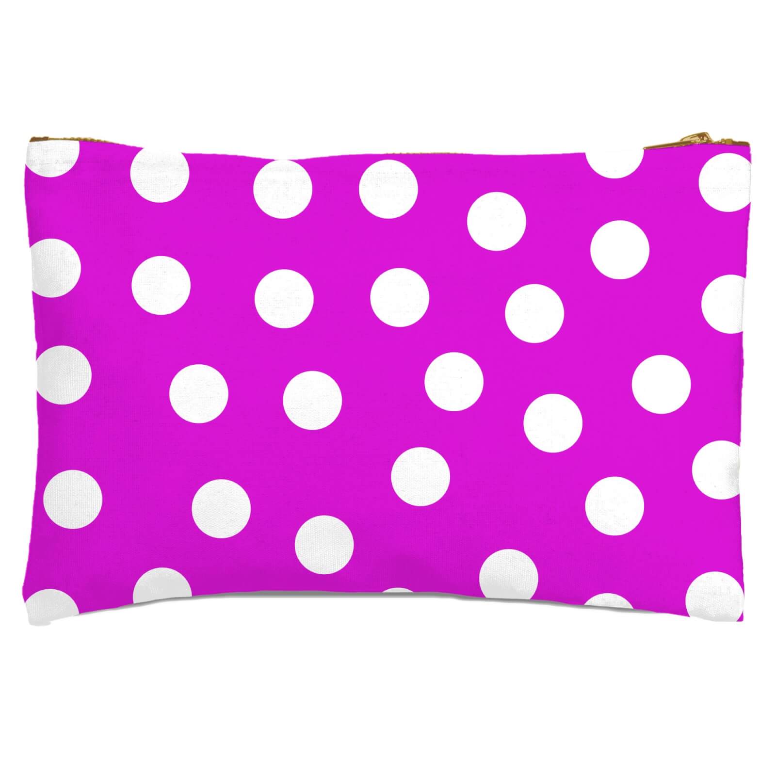 Cerise Polka Dots Zipped Pouch