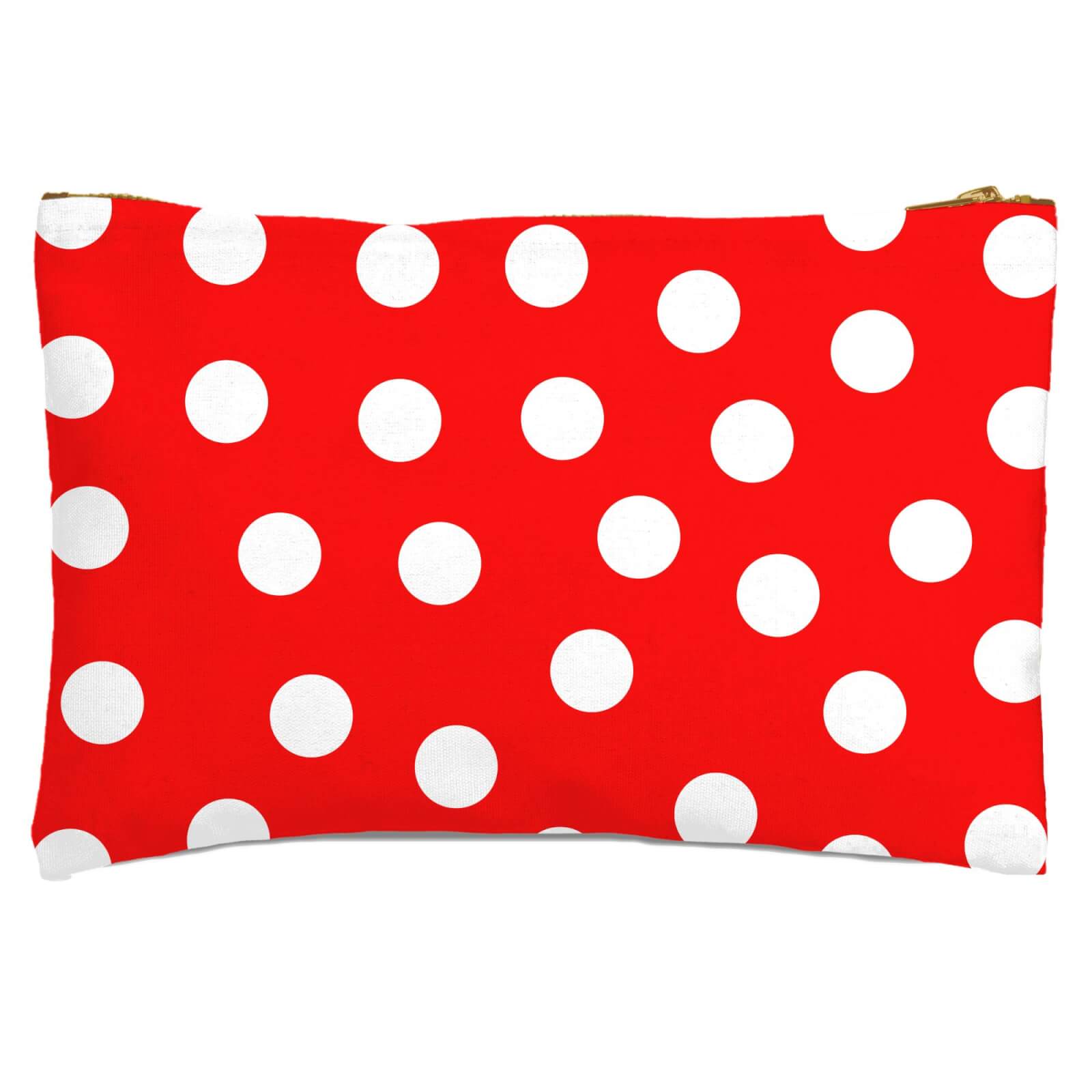 Red Polka Dots Zipped Pouch