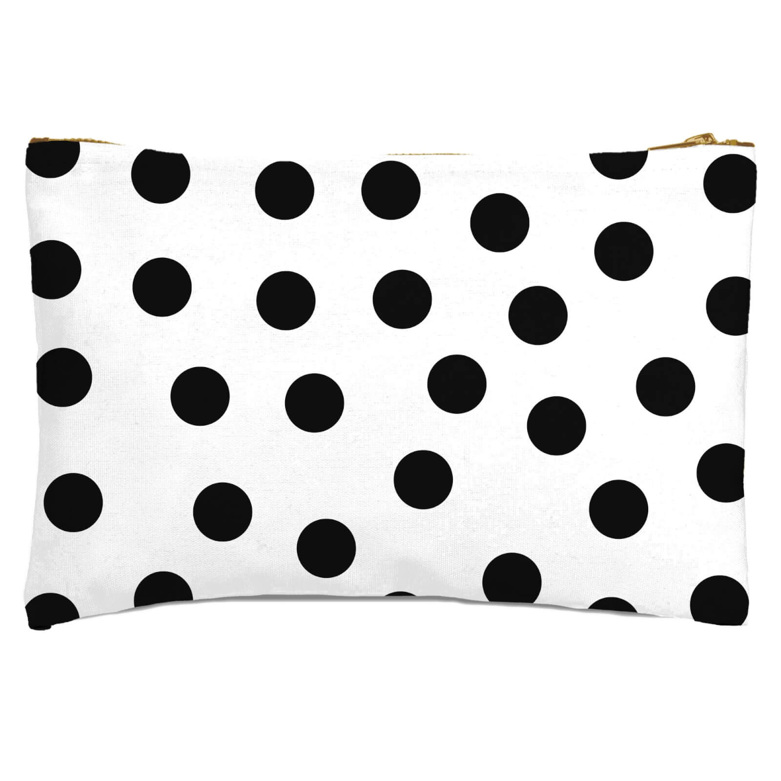 Monochrome Polka Dots Zipped Pouch