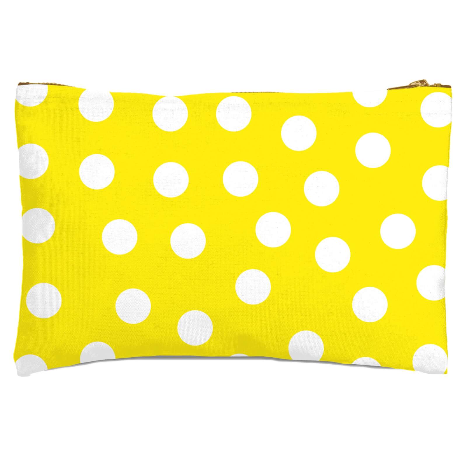 Yellow Polka Dots Zipped Pouch