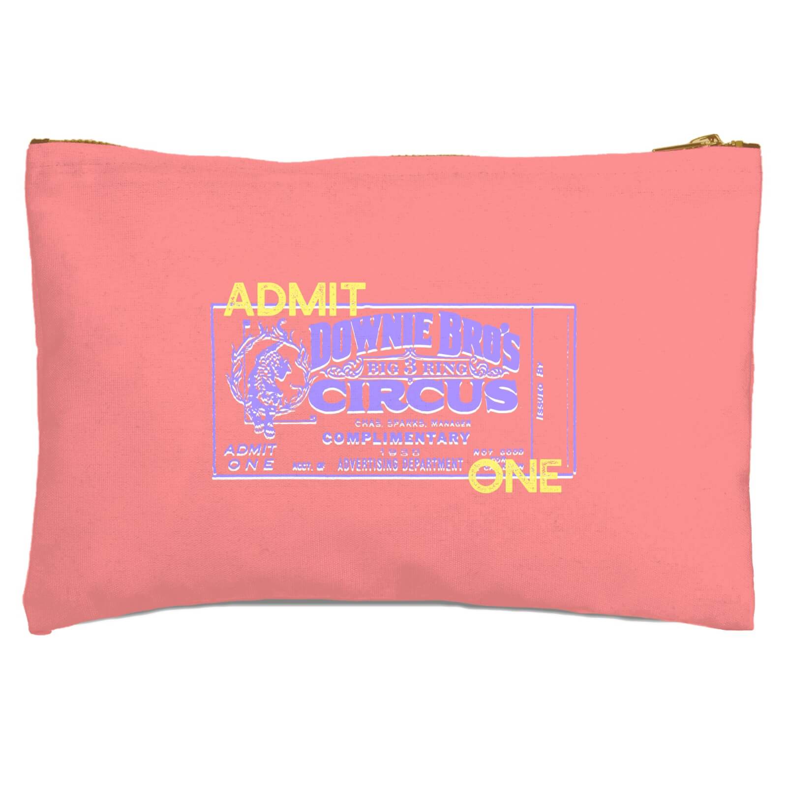 Circus Admittance Zipped Pouch