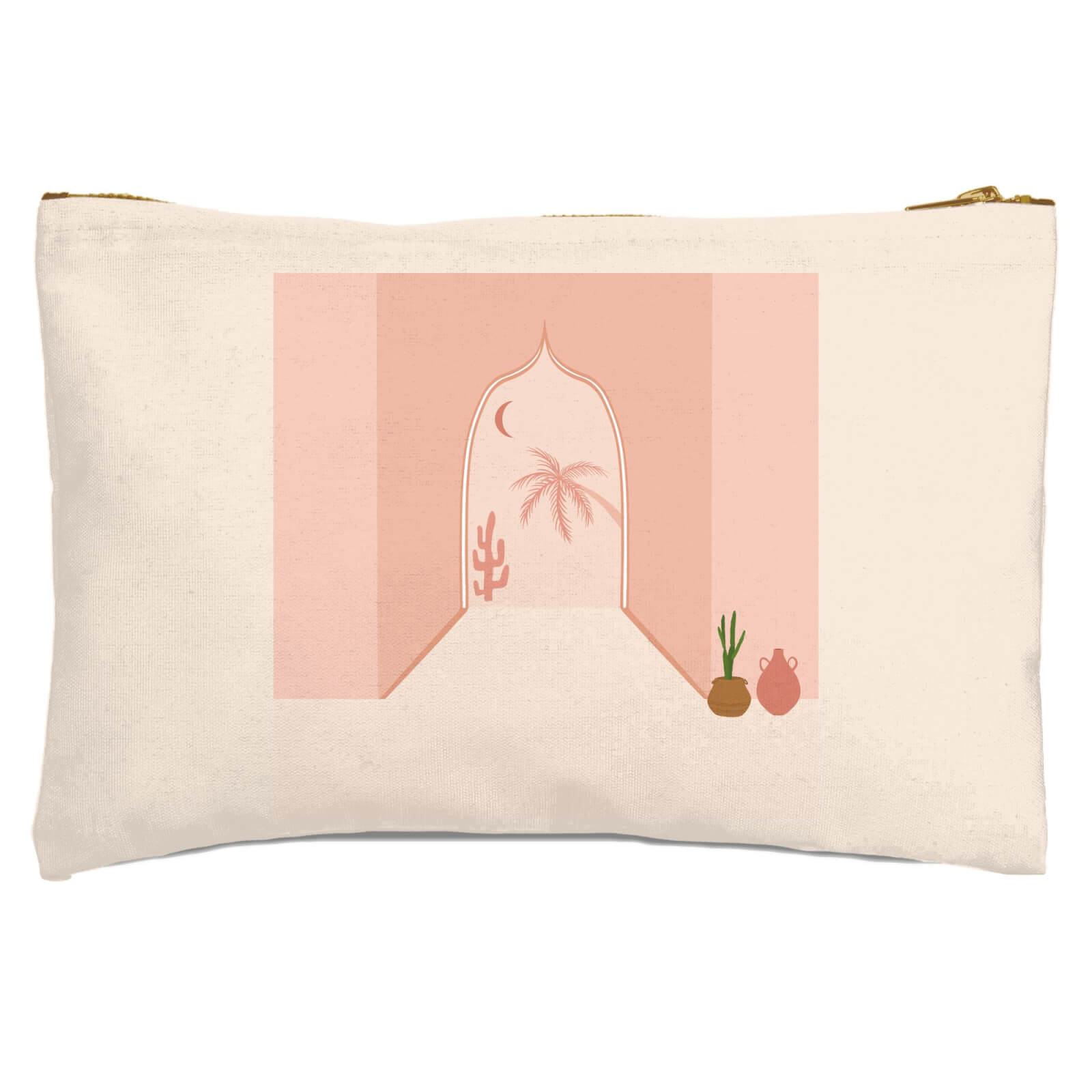 Palm Tree Door Way Zipped Pouch