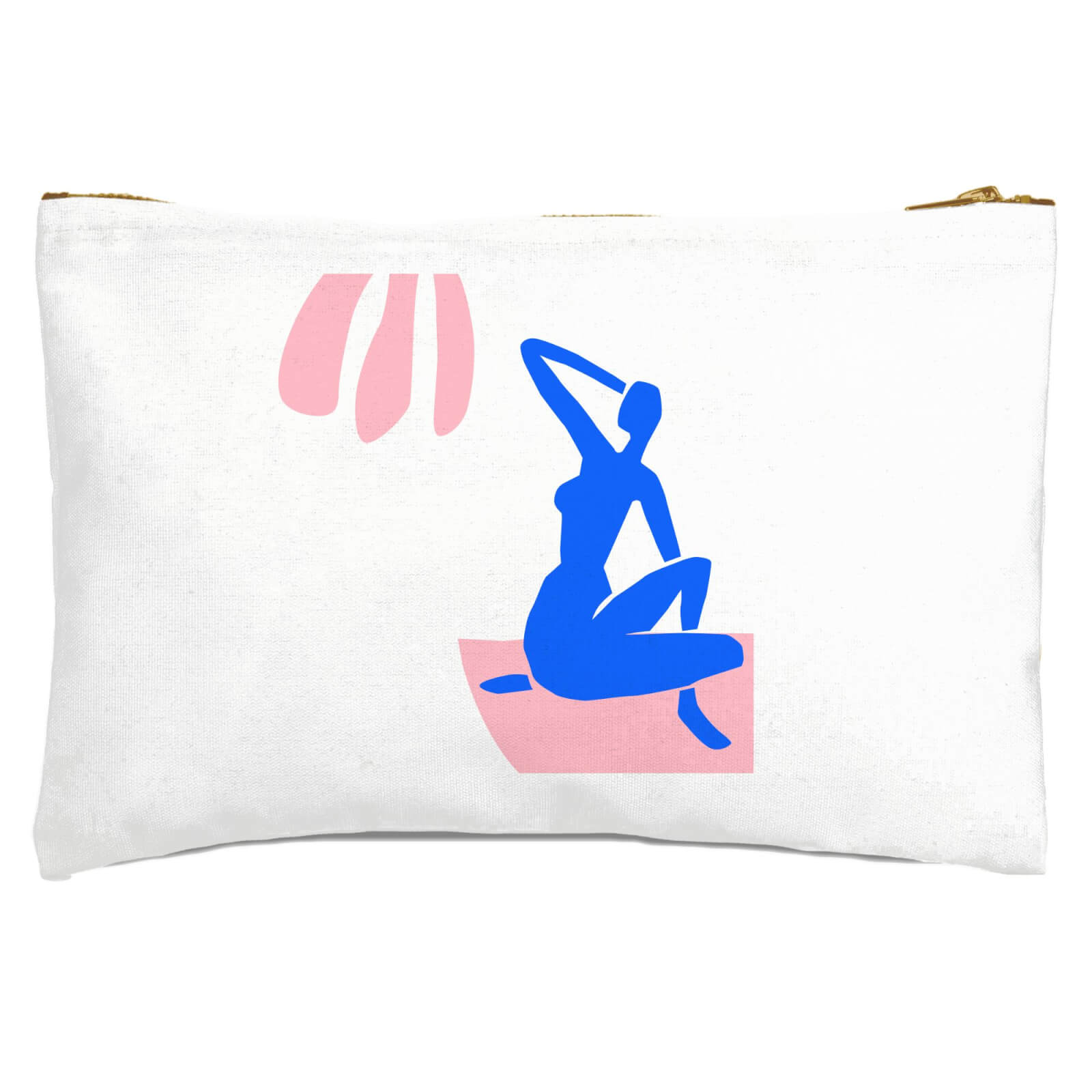 Silhouete Woman Zipped Pouch