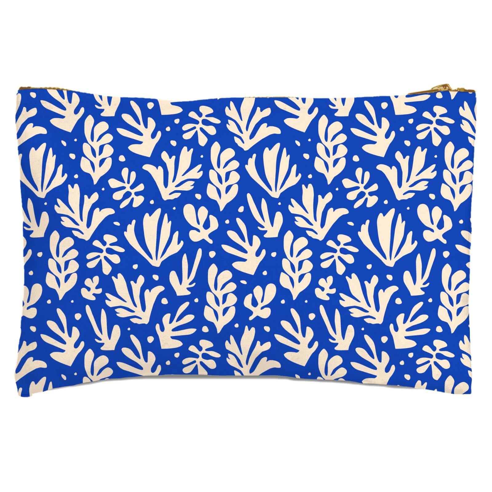 Cool Tone Leaves Zipped Pouch