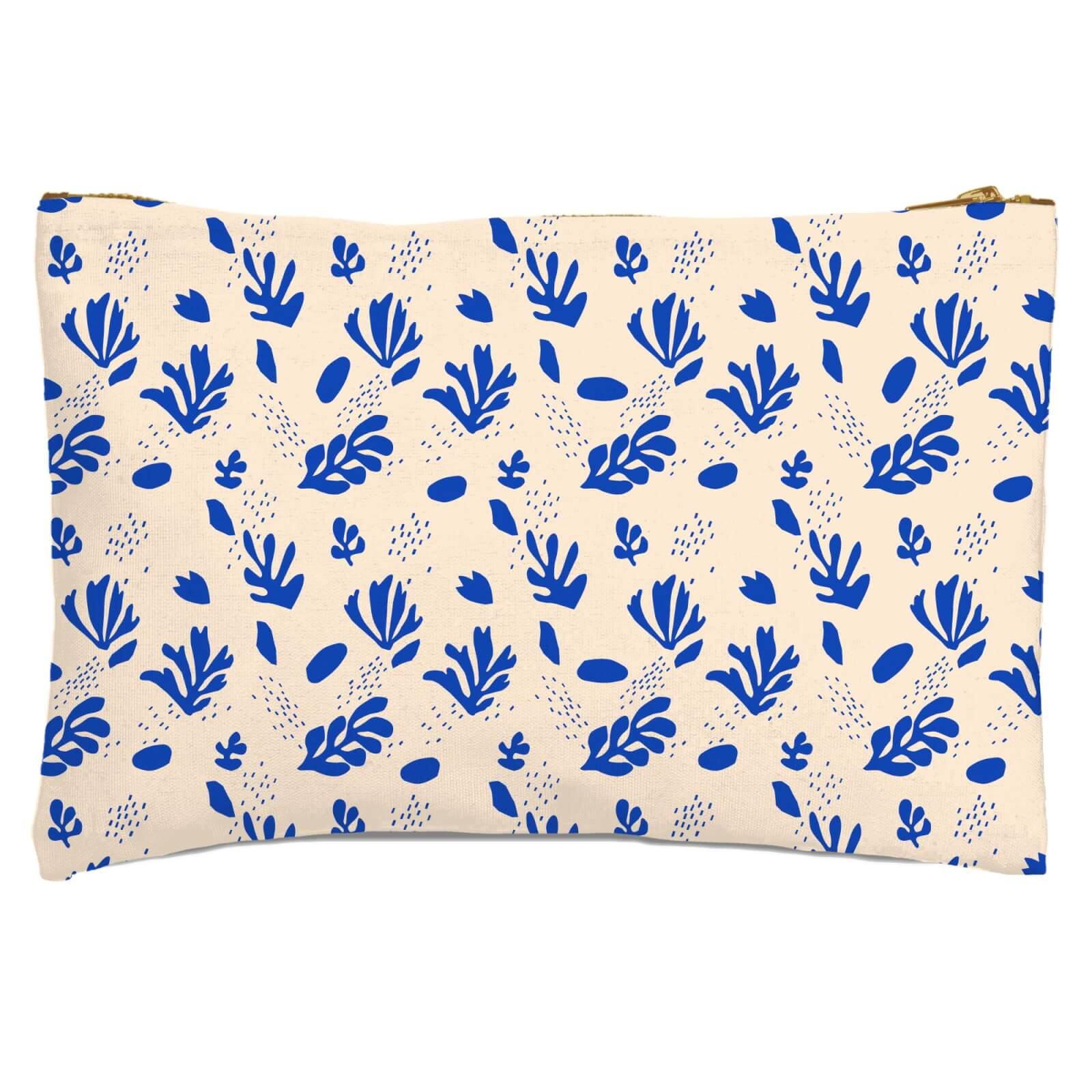Nude Tone Leaves Zipped Pouch