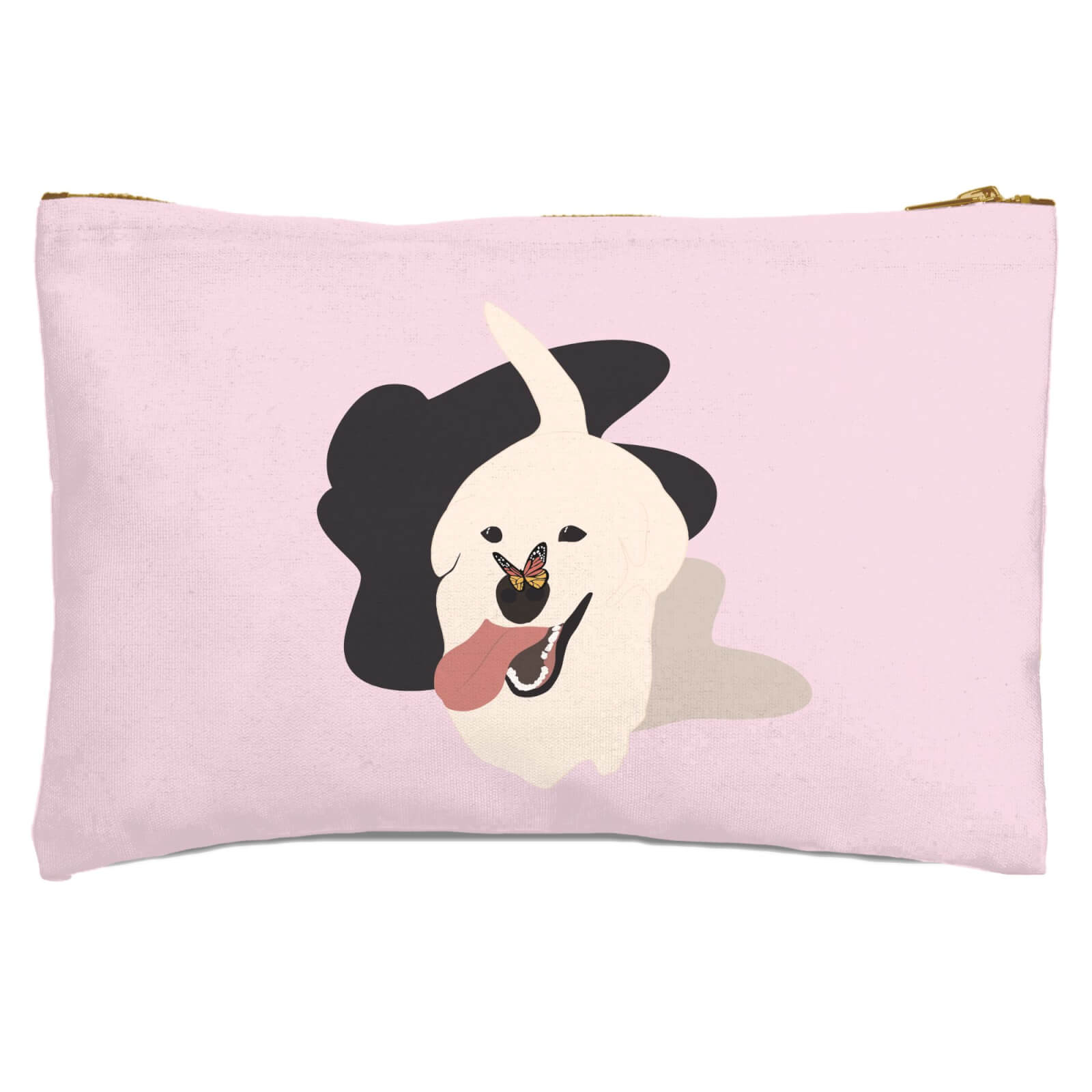 Dog With Butterfly Nose Zipped Pouch