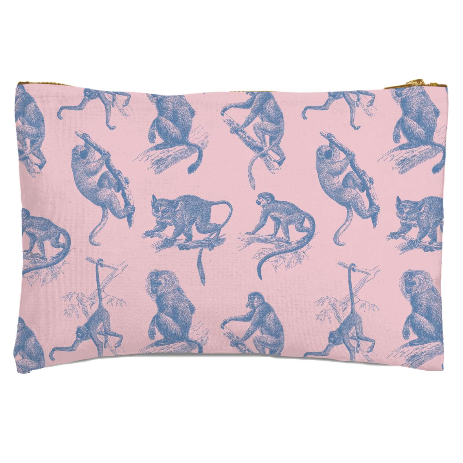 Monkeys Zipped Pouch