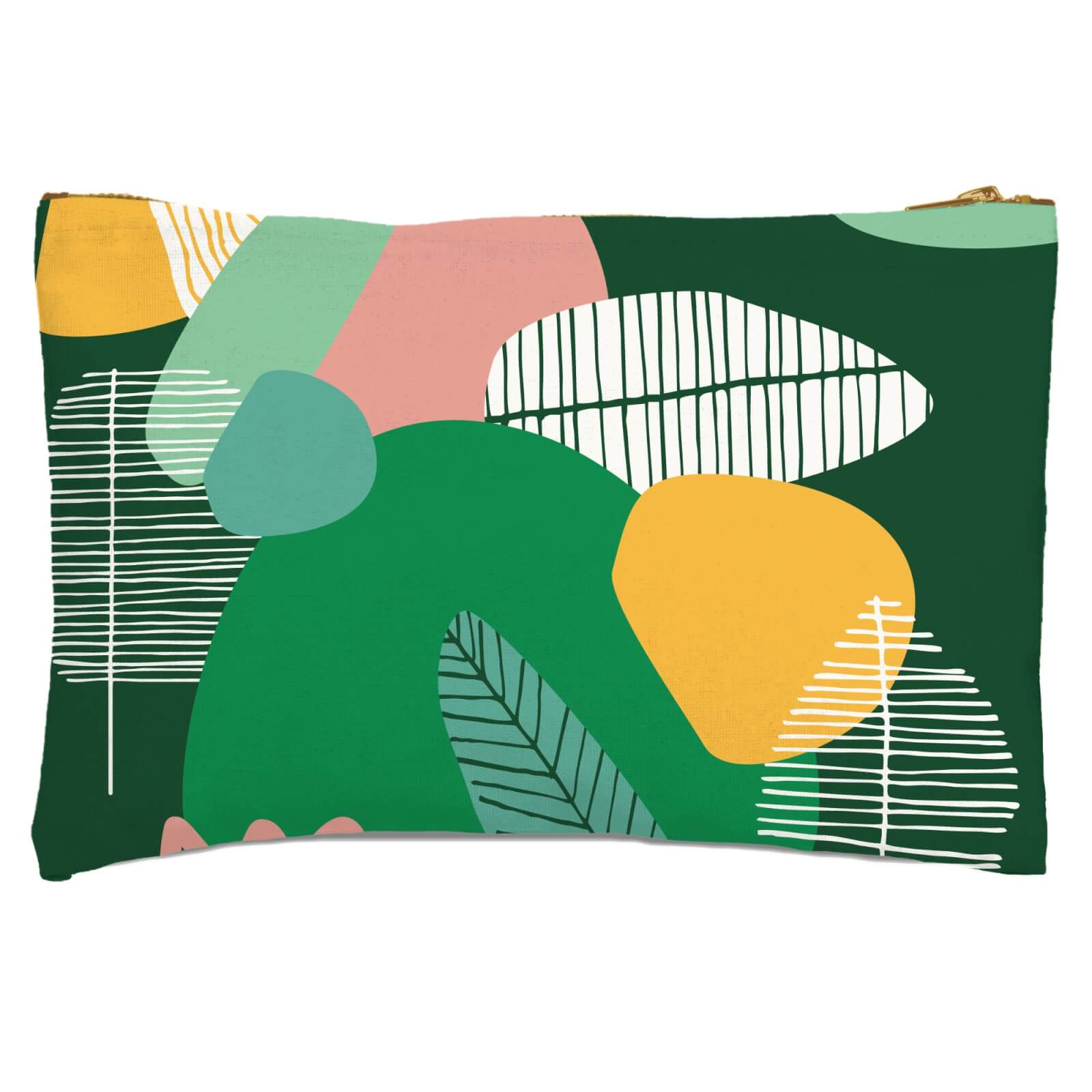 Earth Garden Print Zipped Pouch