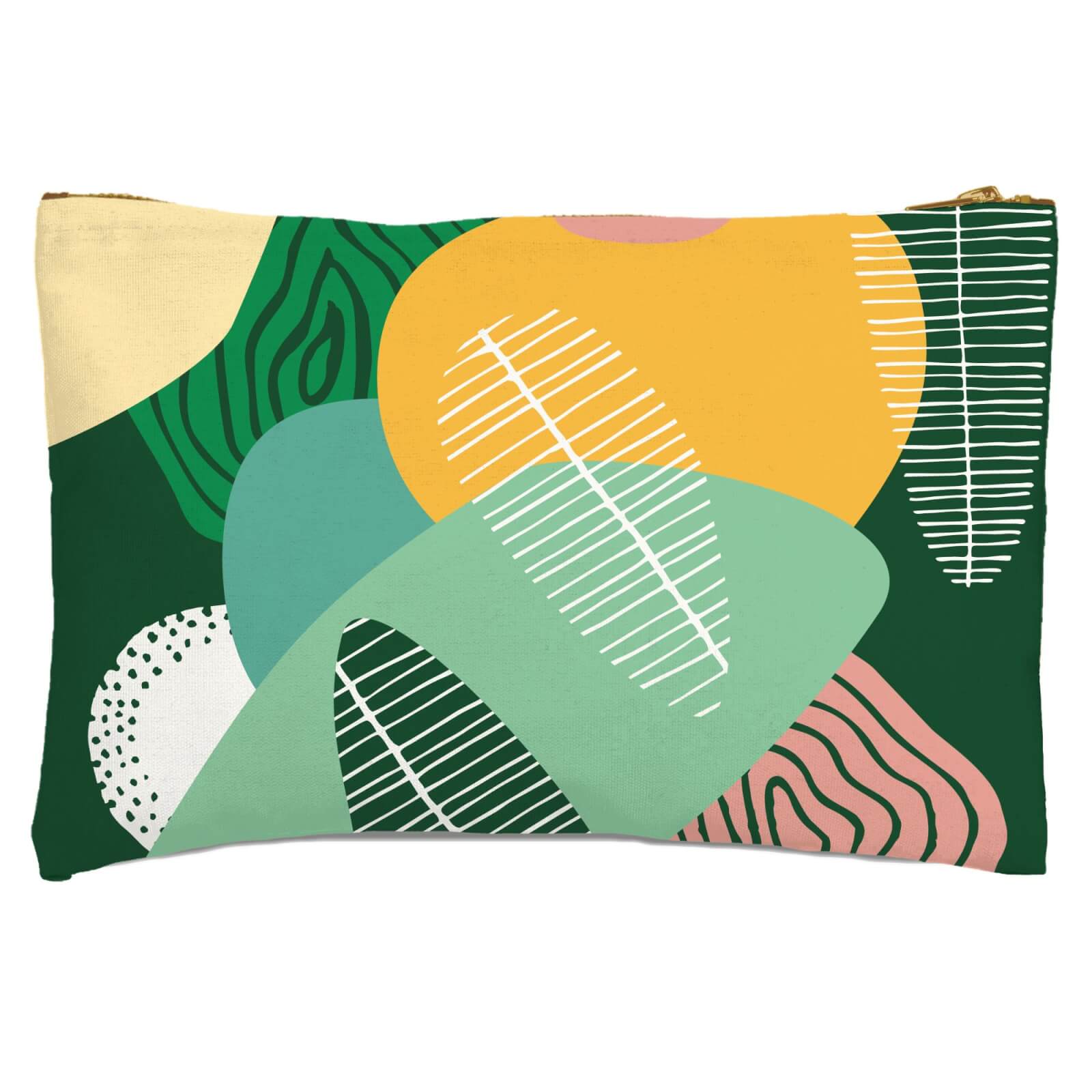 Abstract Leaves Zipped Pouch