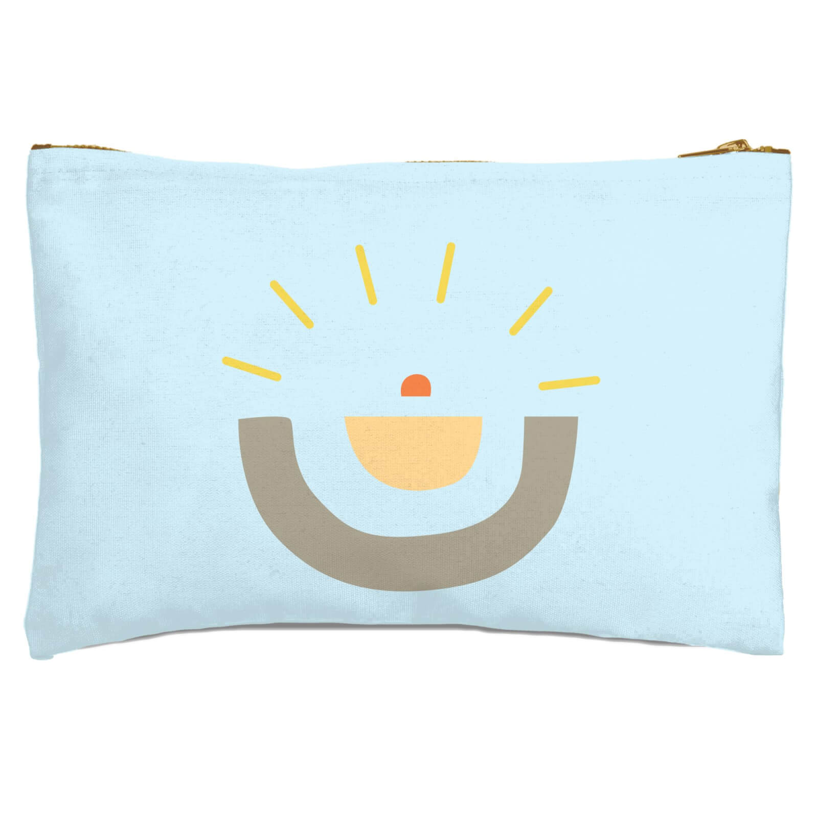 Abstract Sun Zipped Pouch