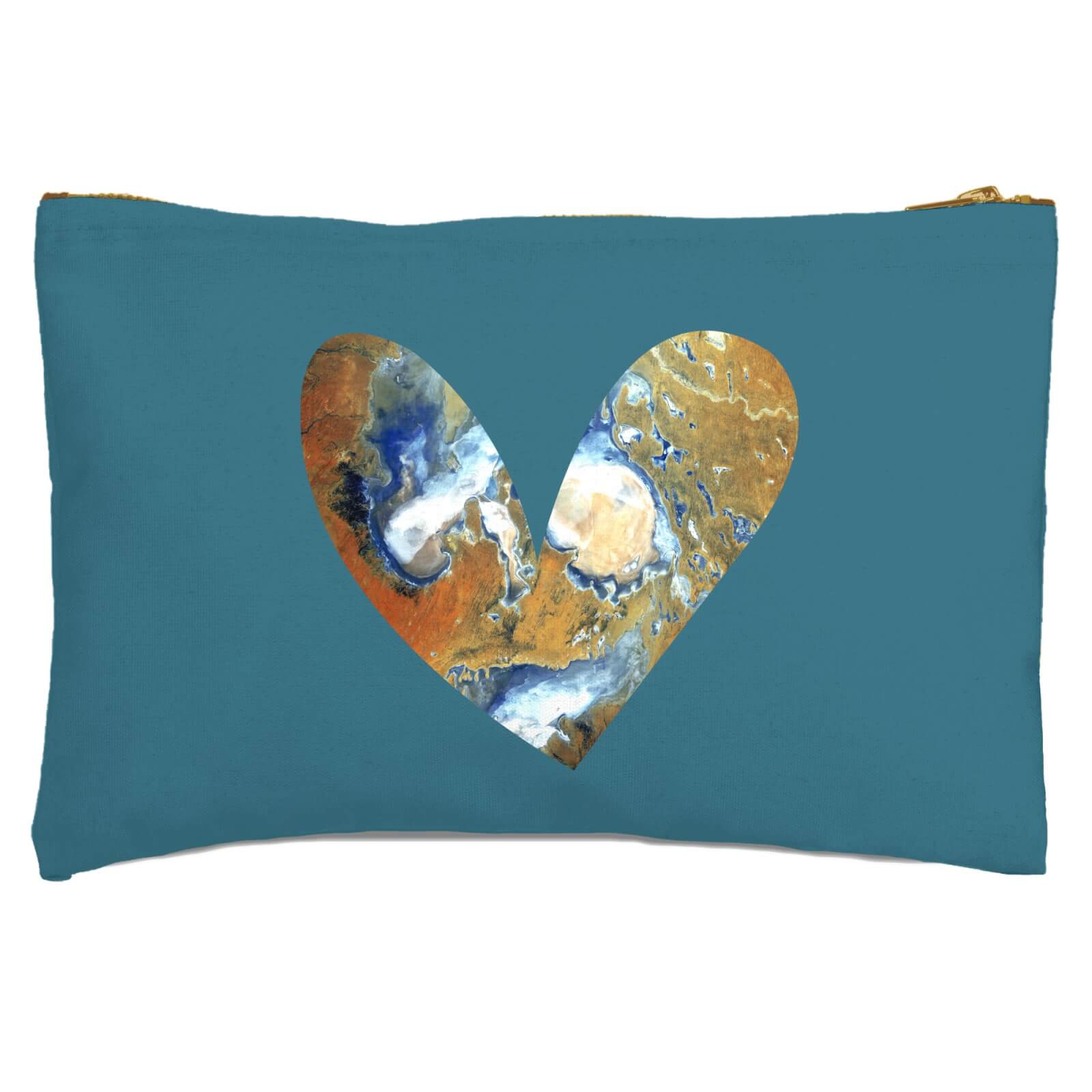 Heart Earth Zipped Pouch