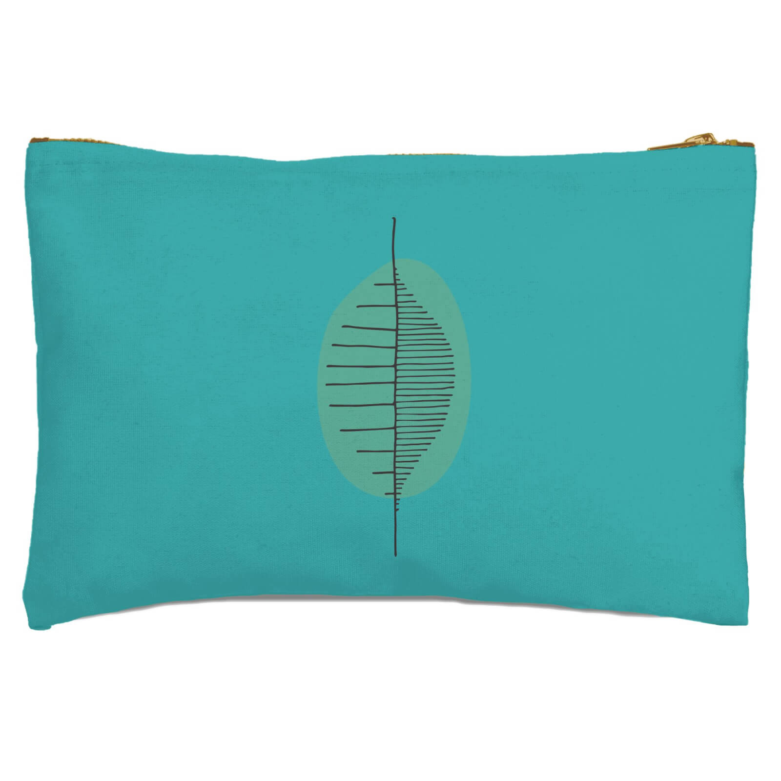 Abstract Leaf Zipped Pouch