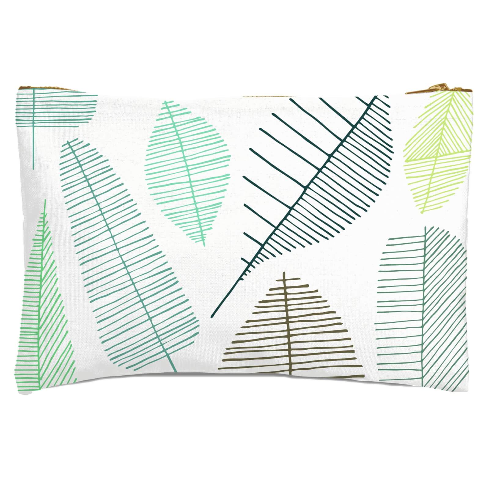 Mixed Leaves Zipped Pouch