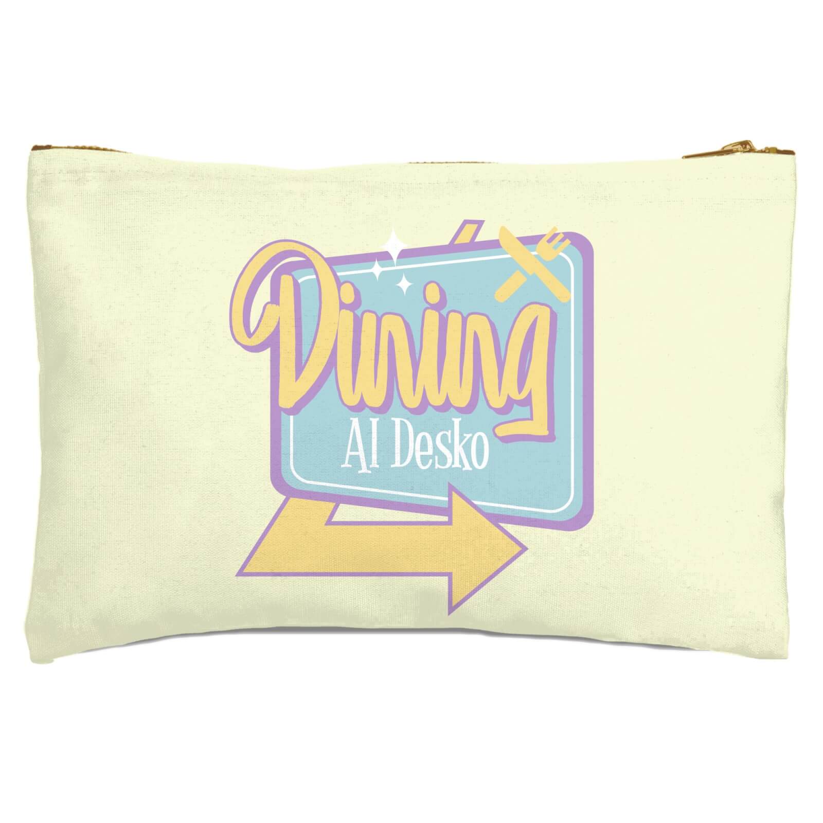 Dining Al Desko 60s Zipped Pouch