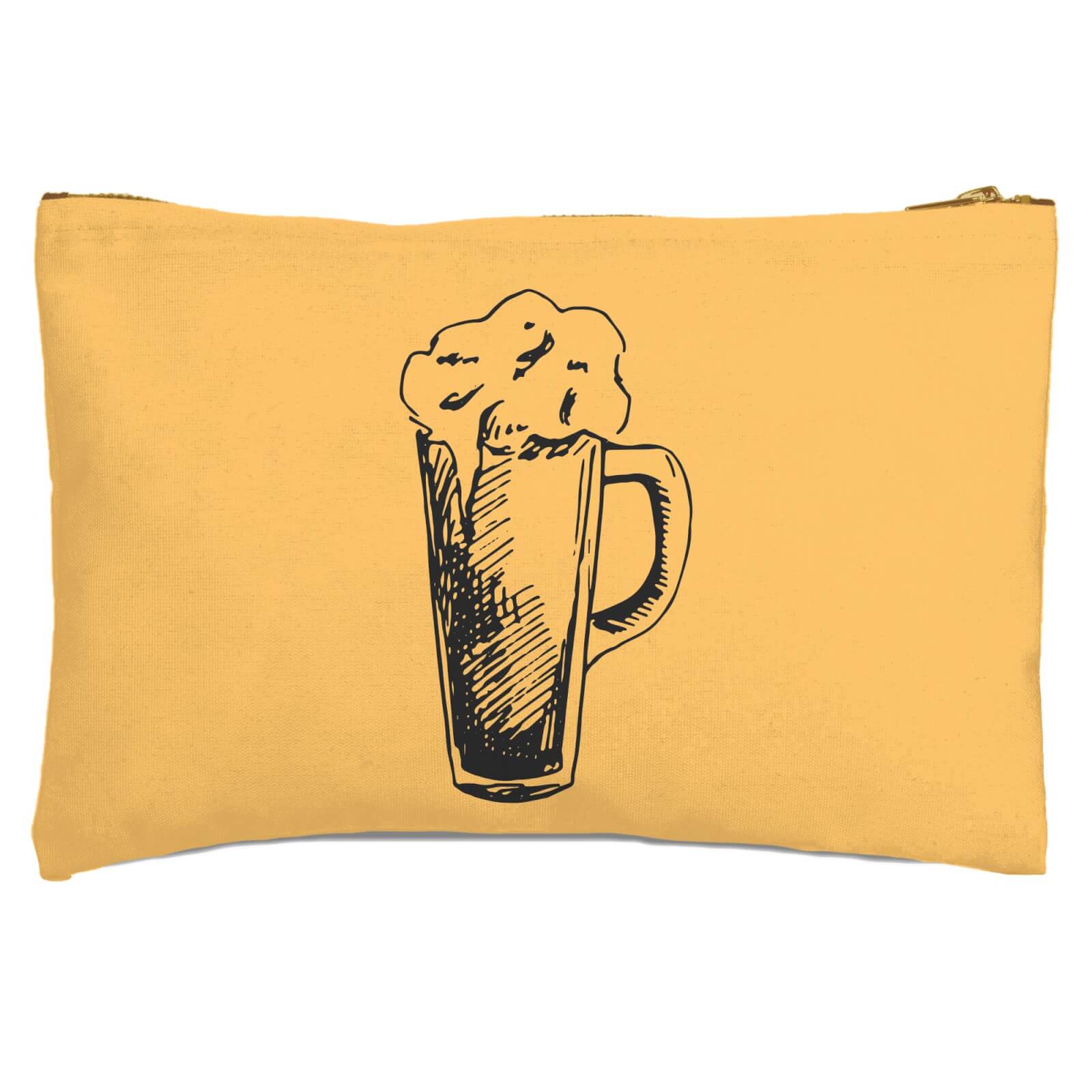 Beer Glass Zipped Pouch