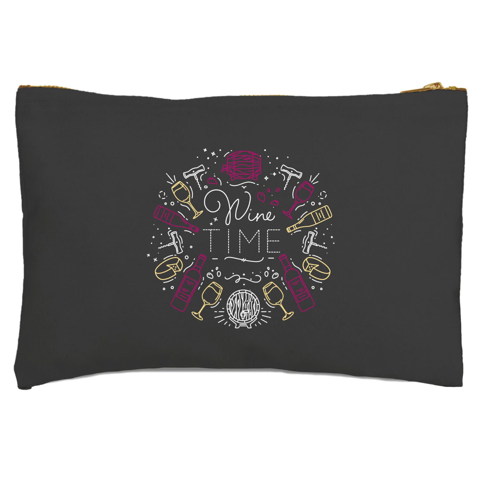 Wine Time Zipped Pouch