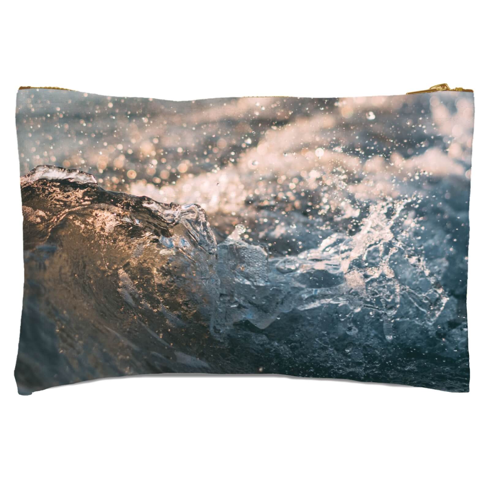 Wave Texture Zipped Pouch
