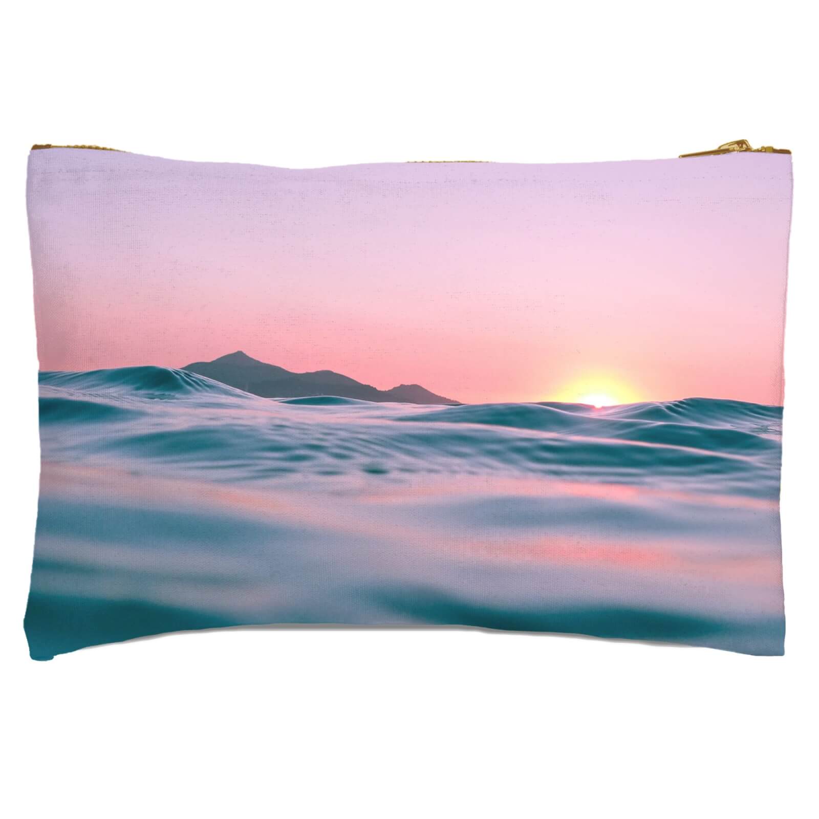 Sunset With Water Zipped Pouch
