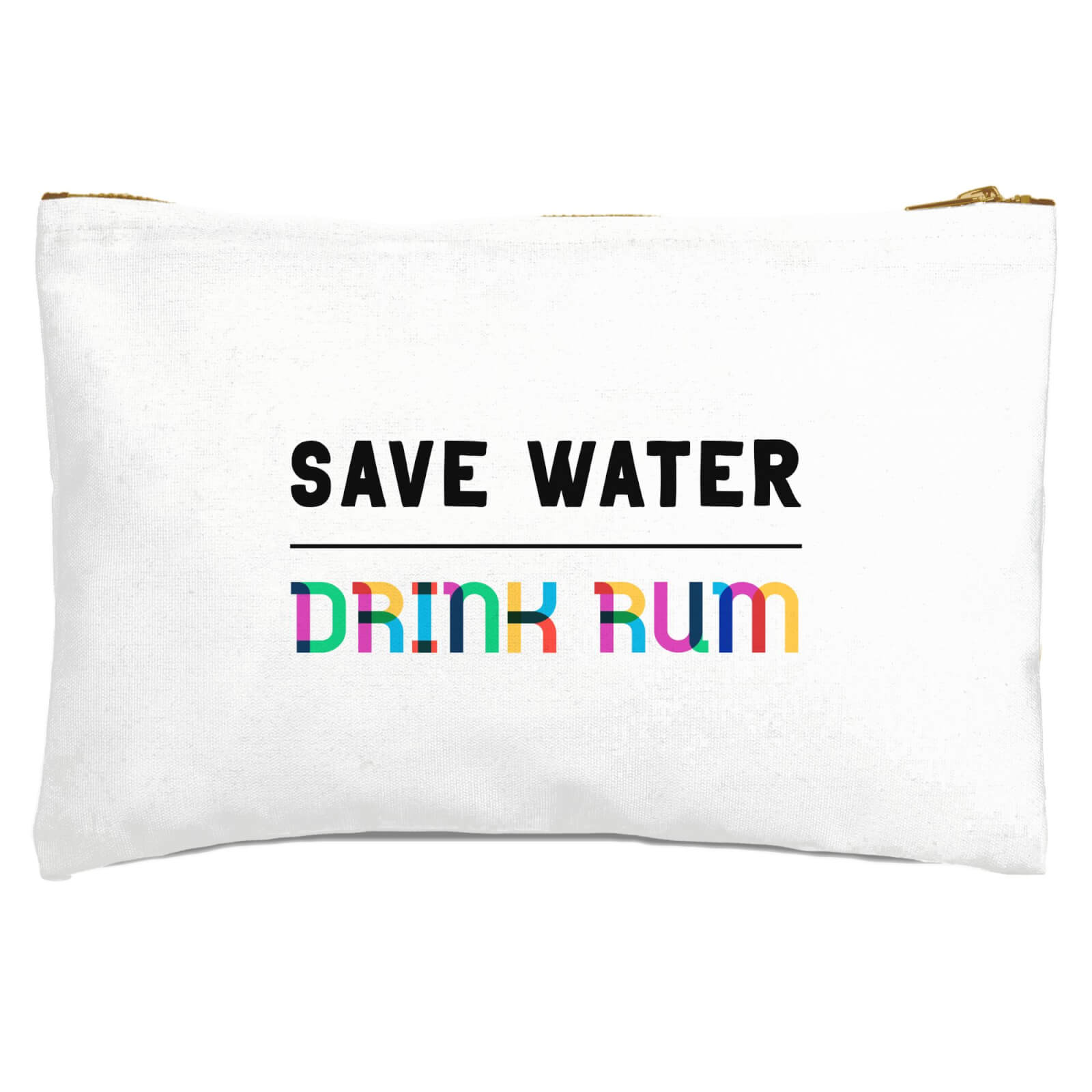 Save Water, Drink Rum Zipped Pouch