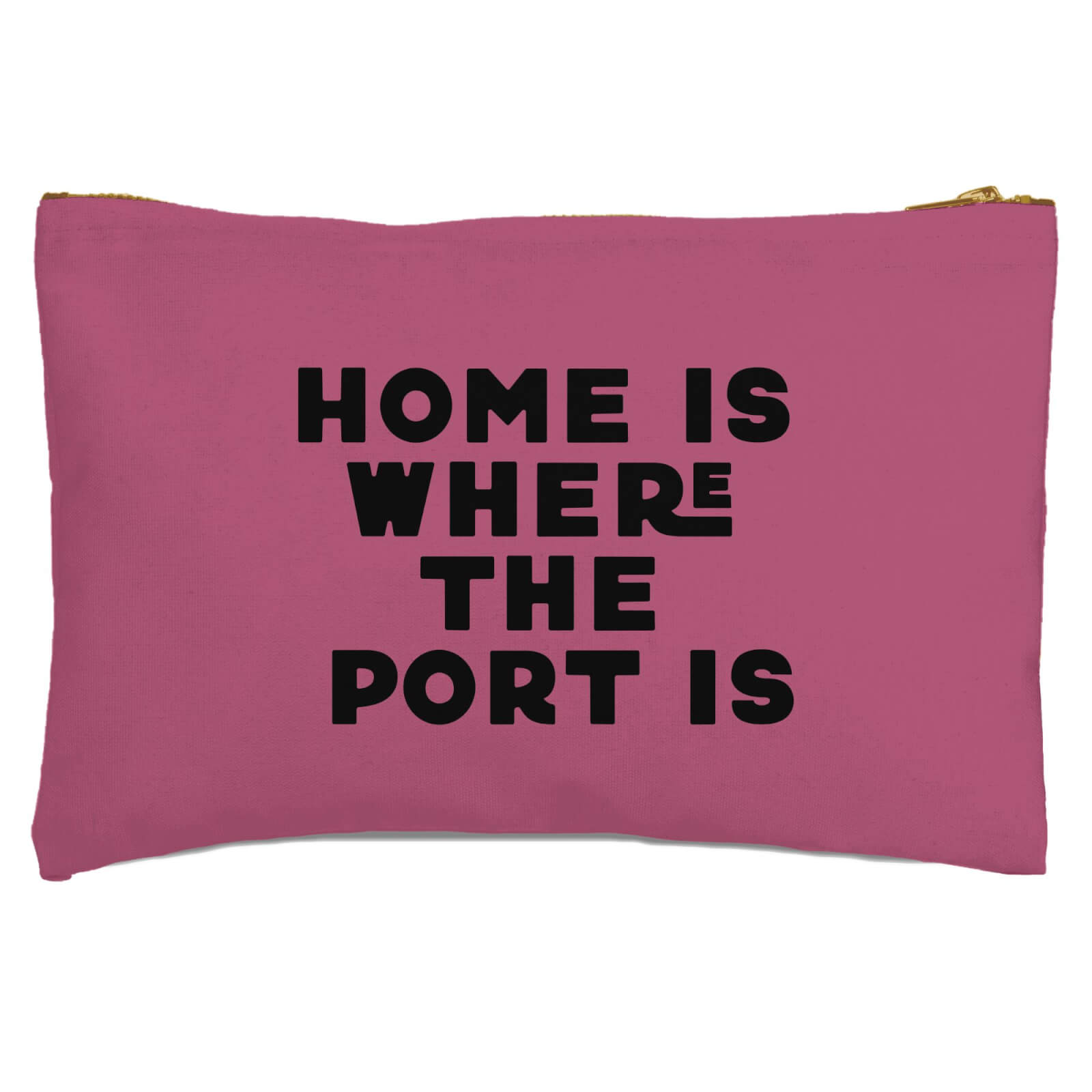 Home Is Where The Port Is Zipped Pouch