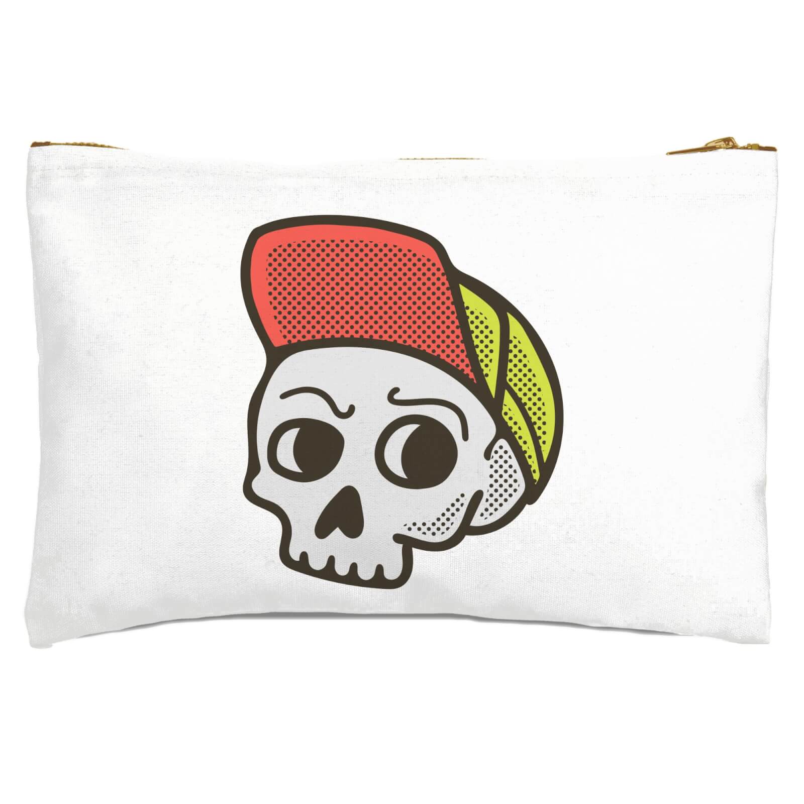 Baseball Cap Skull Zipped Pouch