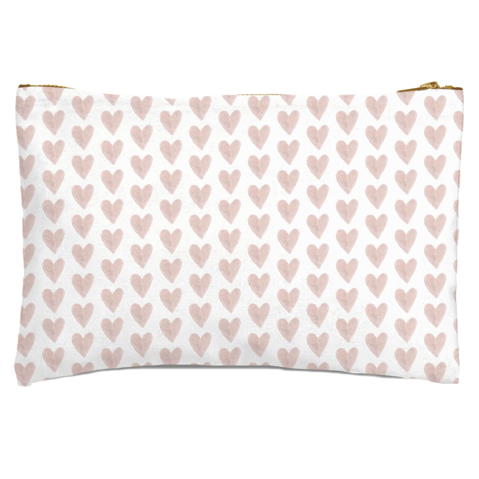 Pink Hearts Zipped Pouch