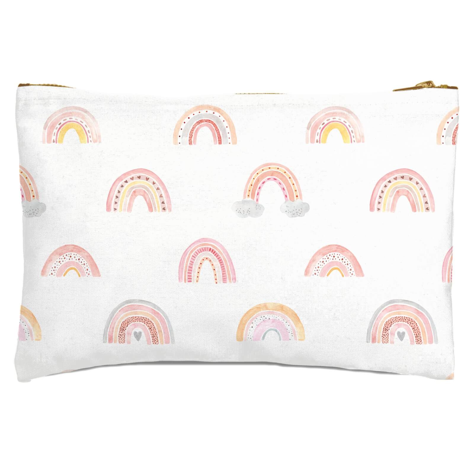 Rainbow Pattern Zipped Pouch