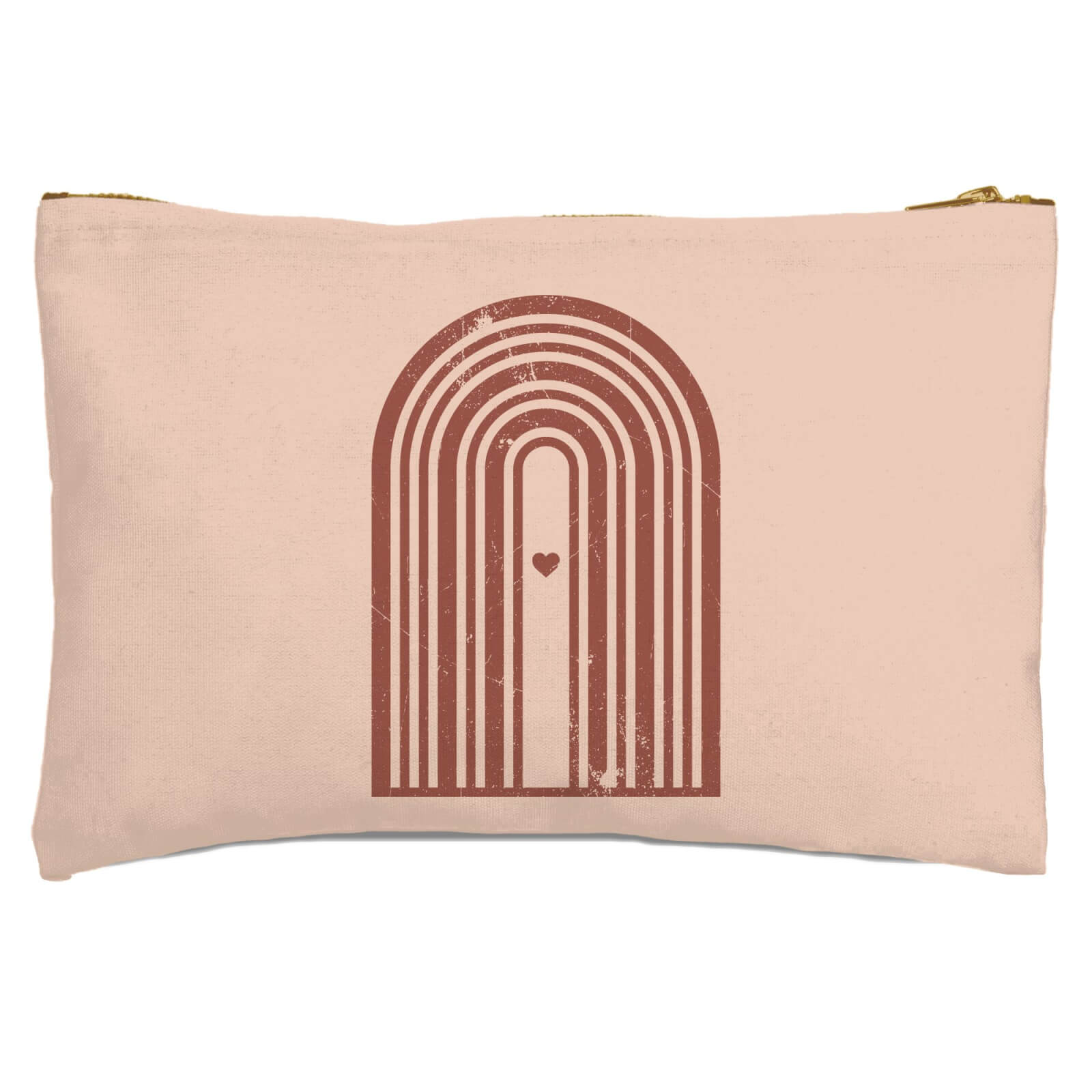 Distressed Rainbow Love Zipped Pouch