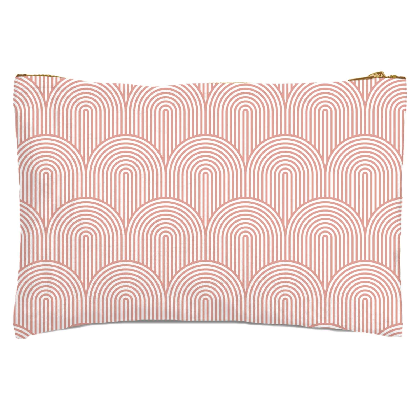 Trippy Rainbow Pink Zipped Pouch