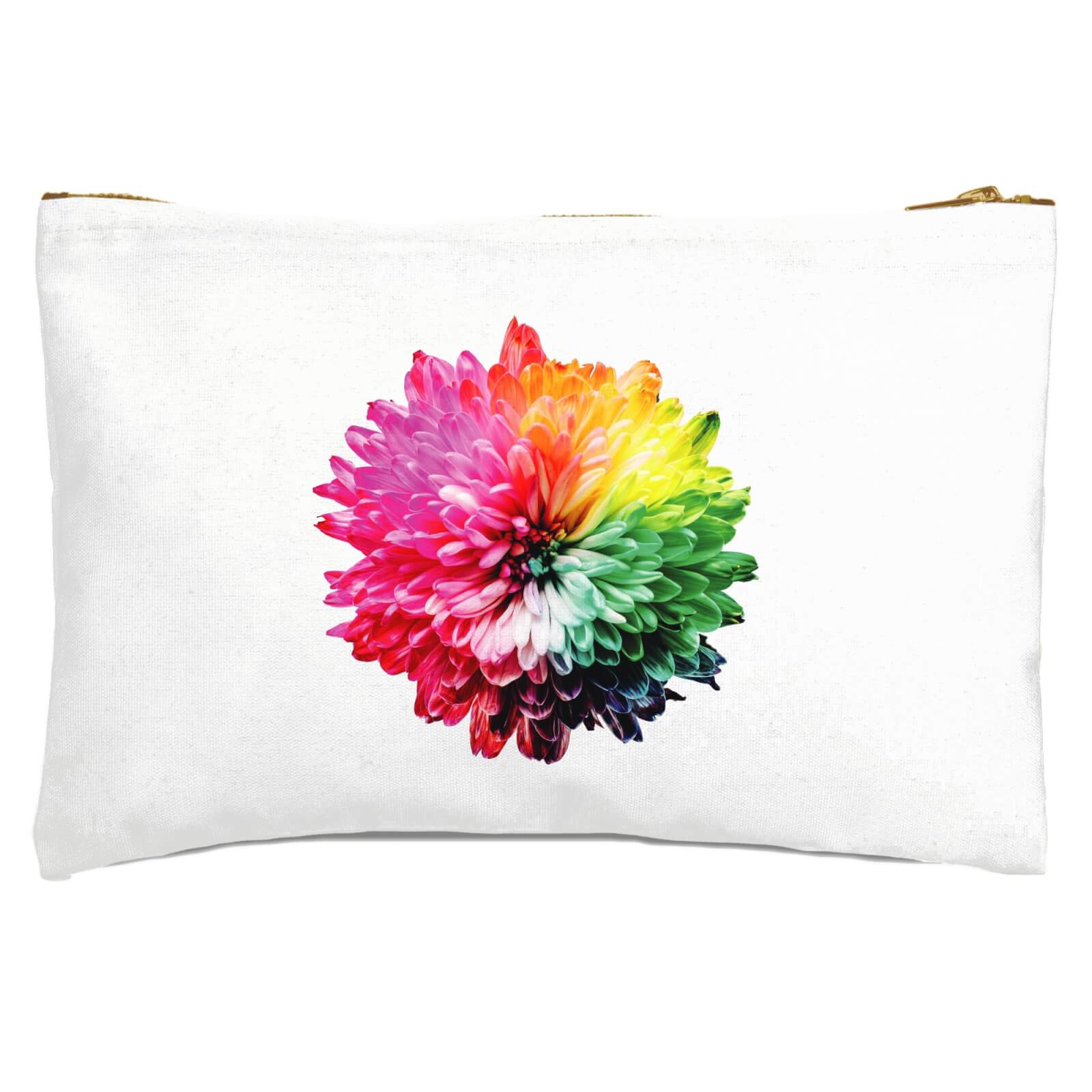 Fluro Flower Zipped Pouch