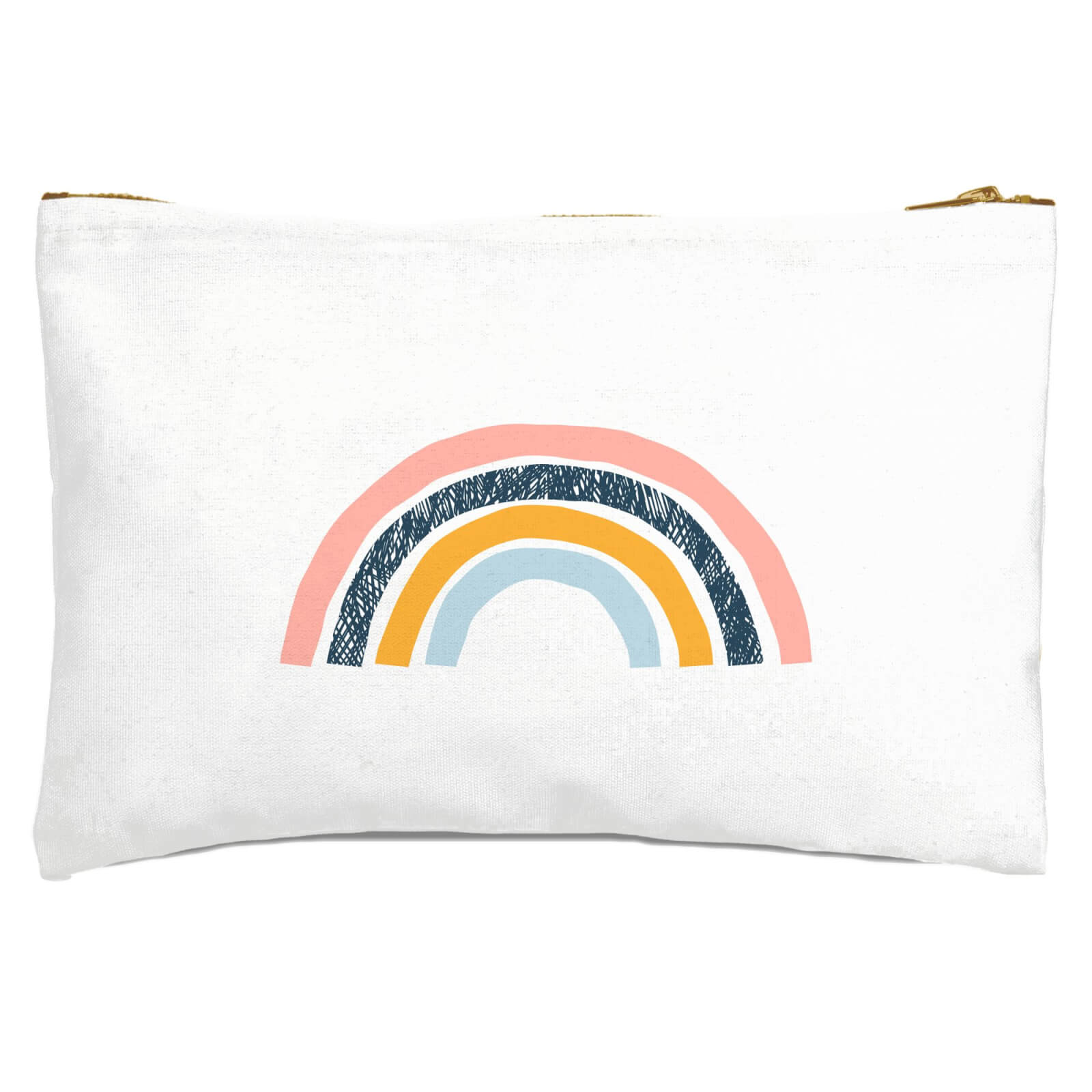 Textured Rainbow Zipped Pouch