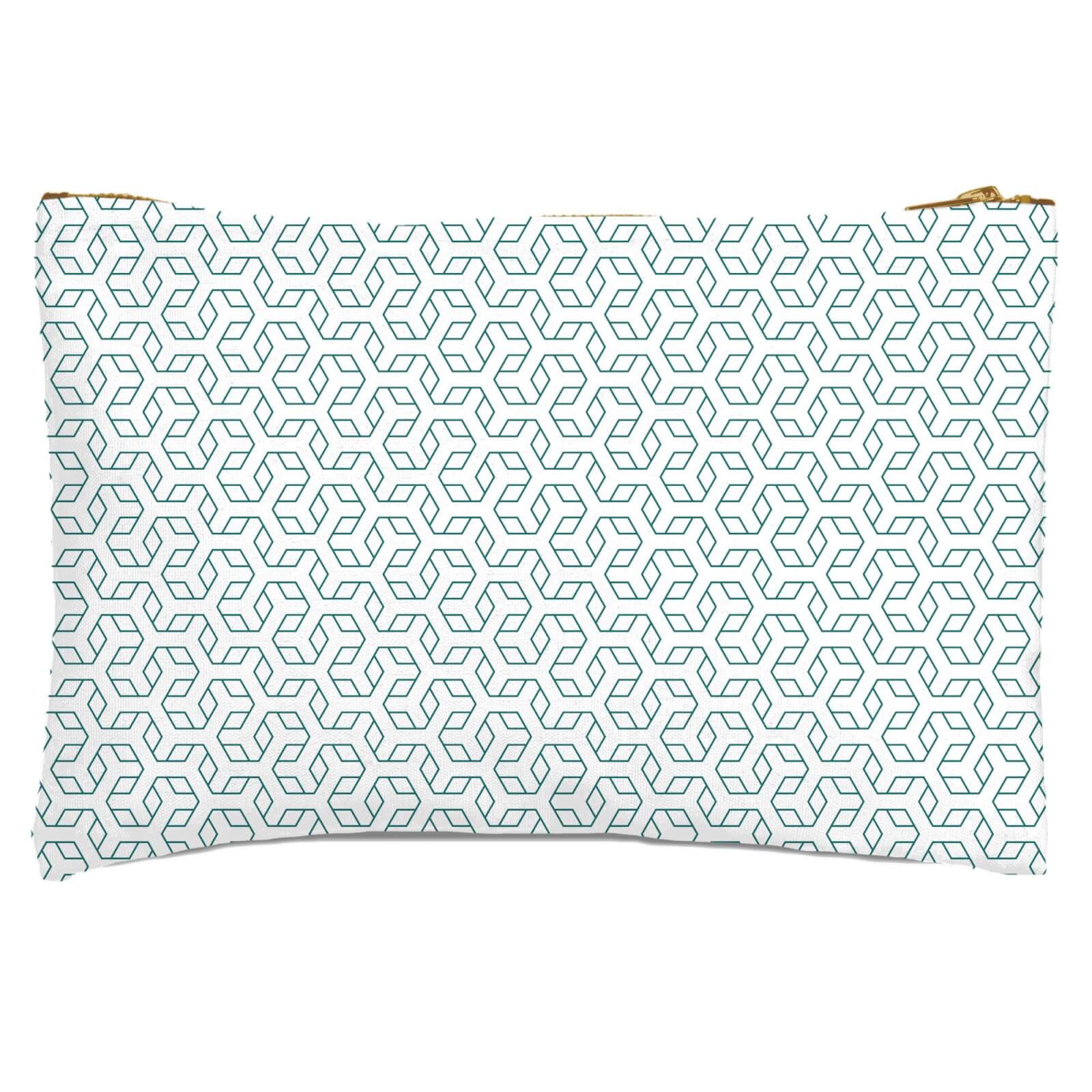 Linear Hexagon Zipped Pouch