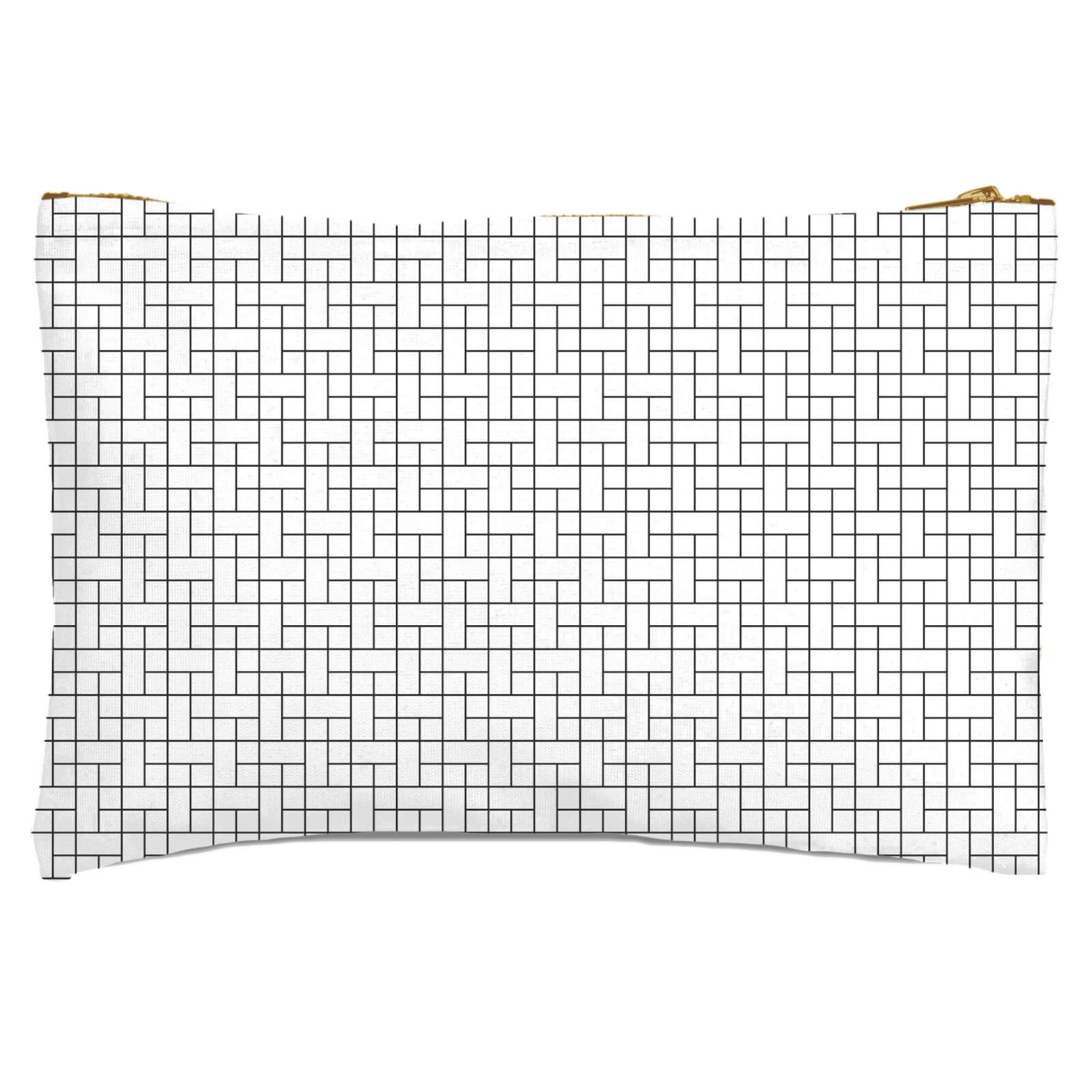 Linear Rectangle Zipped Pouch