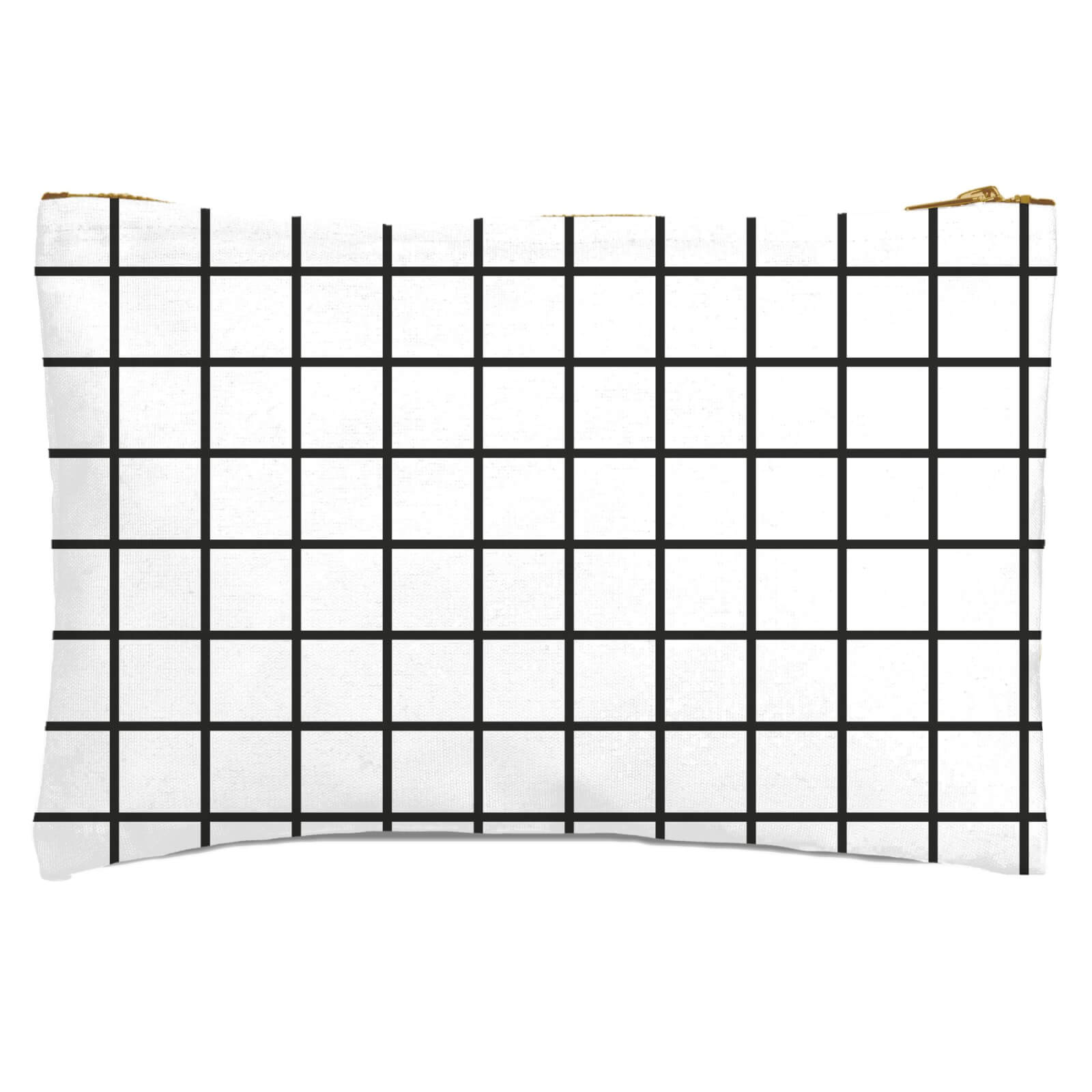 Grid Zipped Pouch