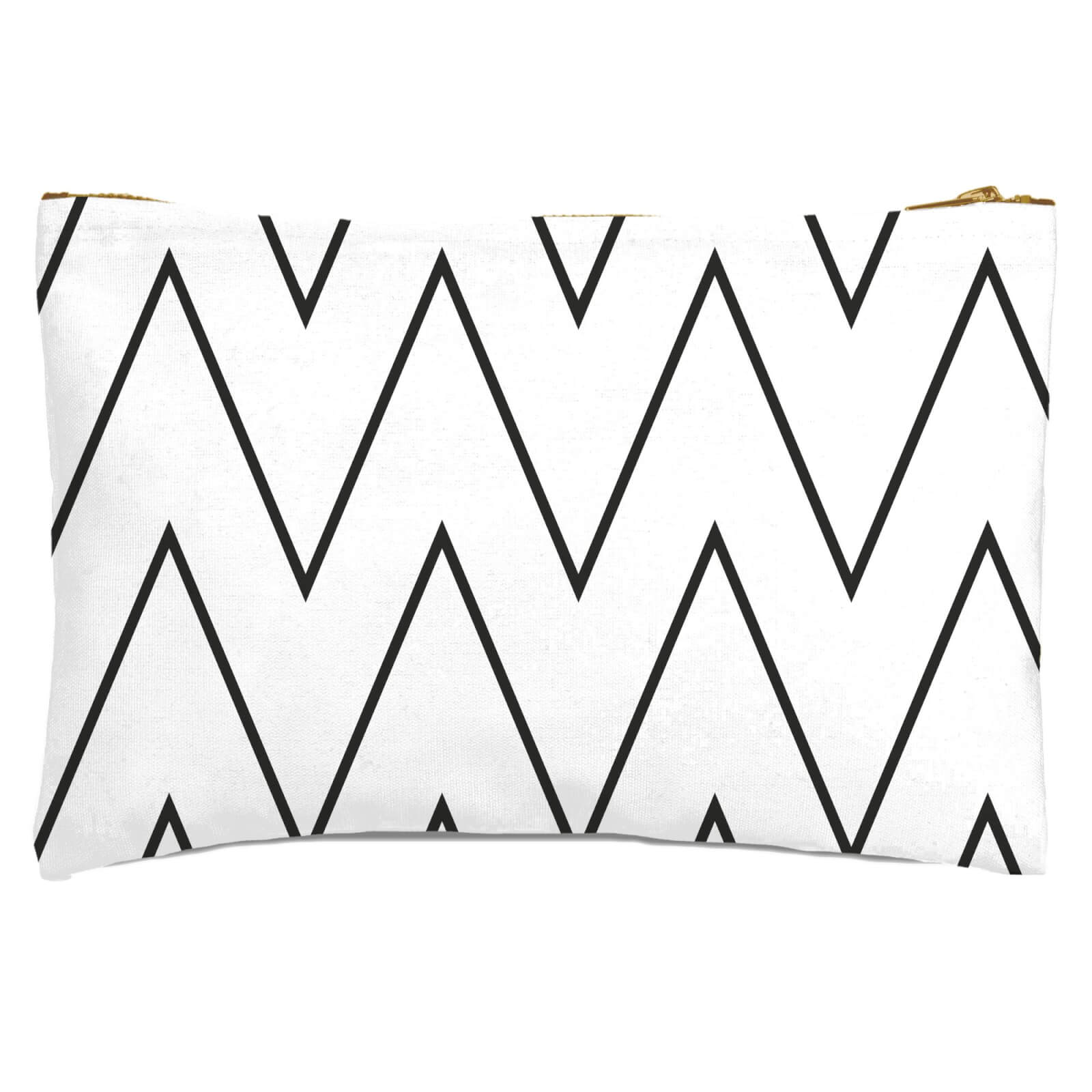 Light Zig Zag Zipped Pouch