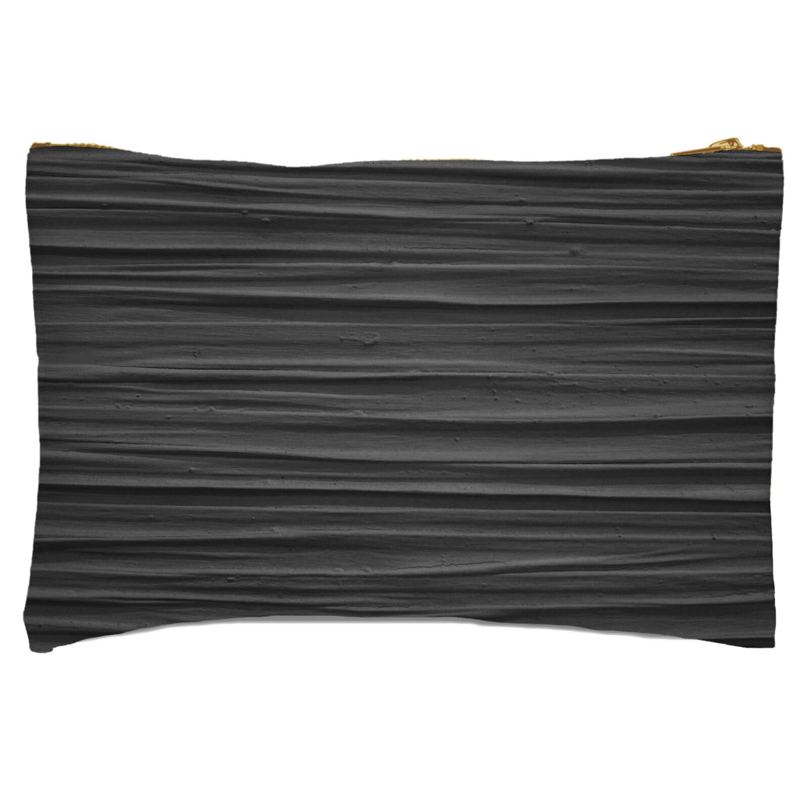 Black Texture Zipped Pouch