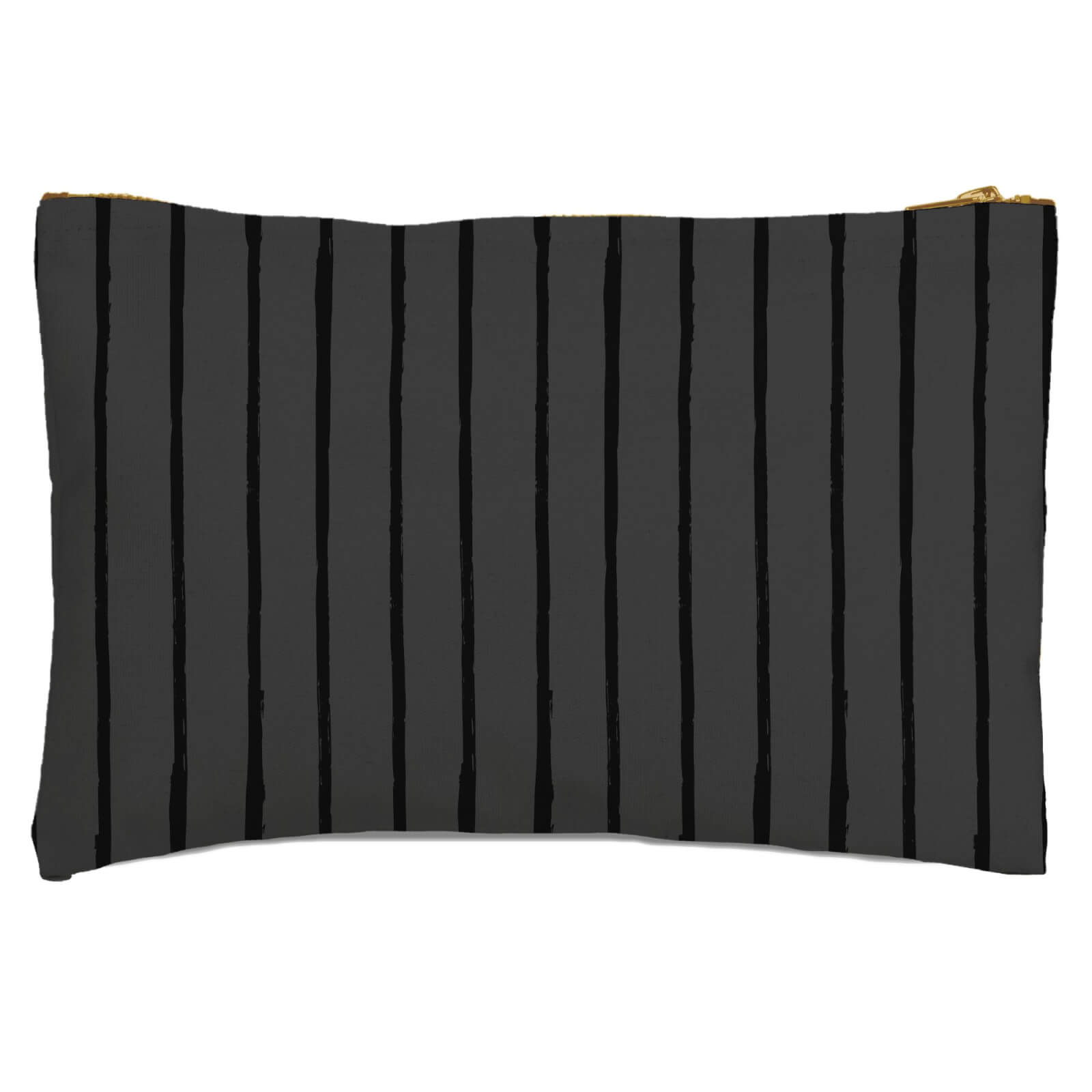 Inky Vertical Stripes Zipped Pouch