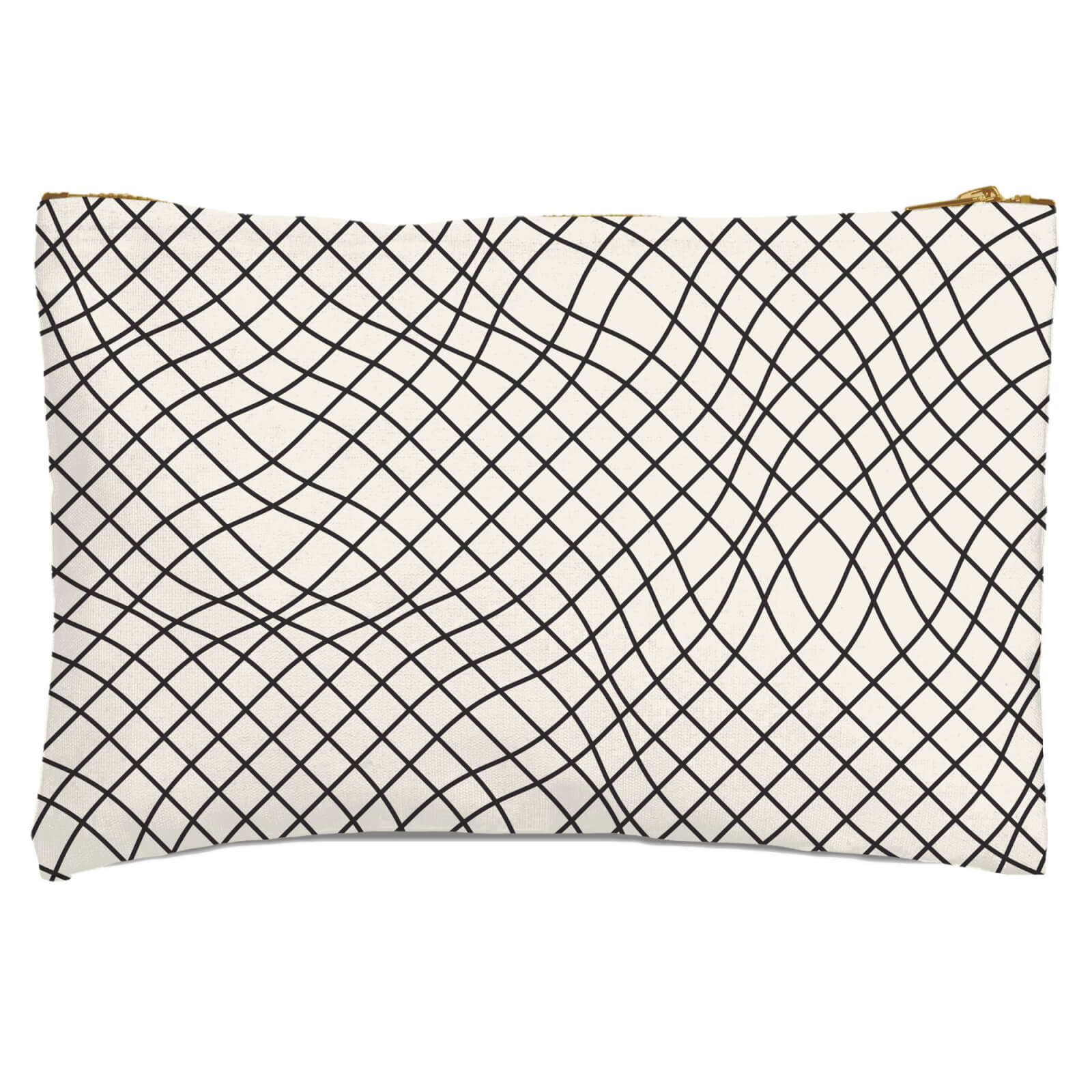 Mesh Warp Zipped Pouch