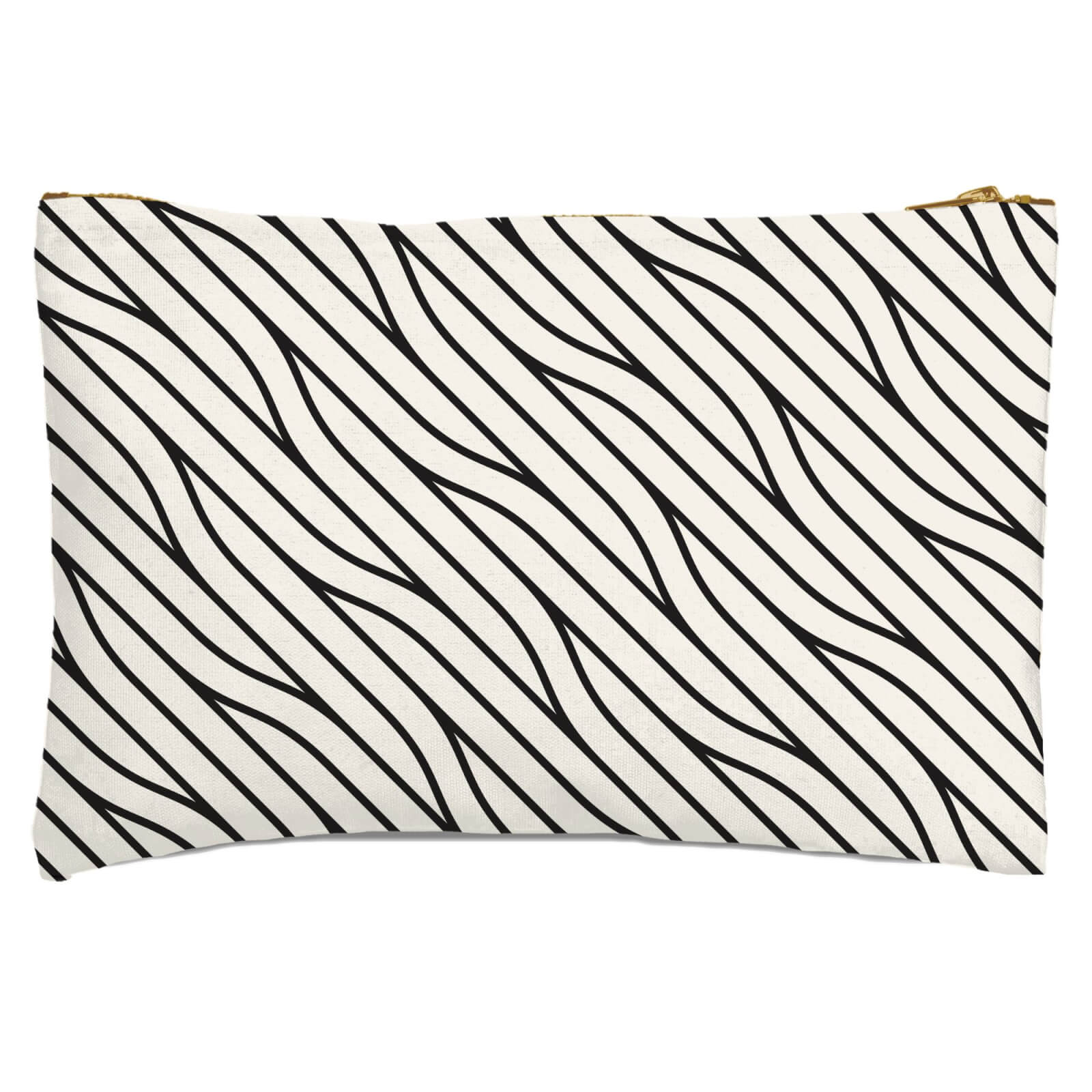 Light Diagonal Parallels Zipped Pouch