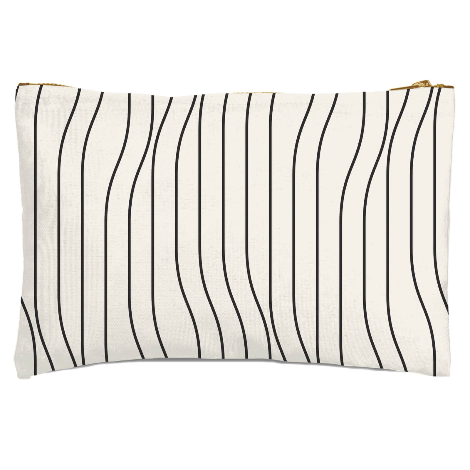 Horizontal Warped Lines Zipped Pouch